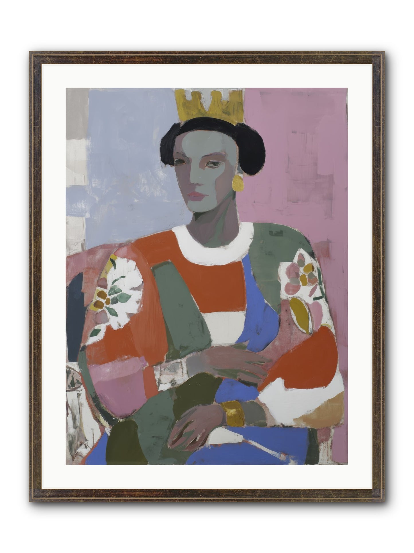 Ballad Framed Print - Slimwoods Black/Gold 24x32