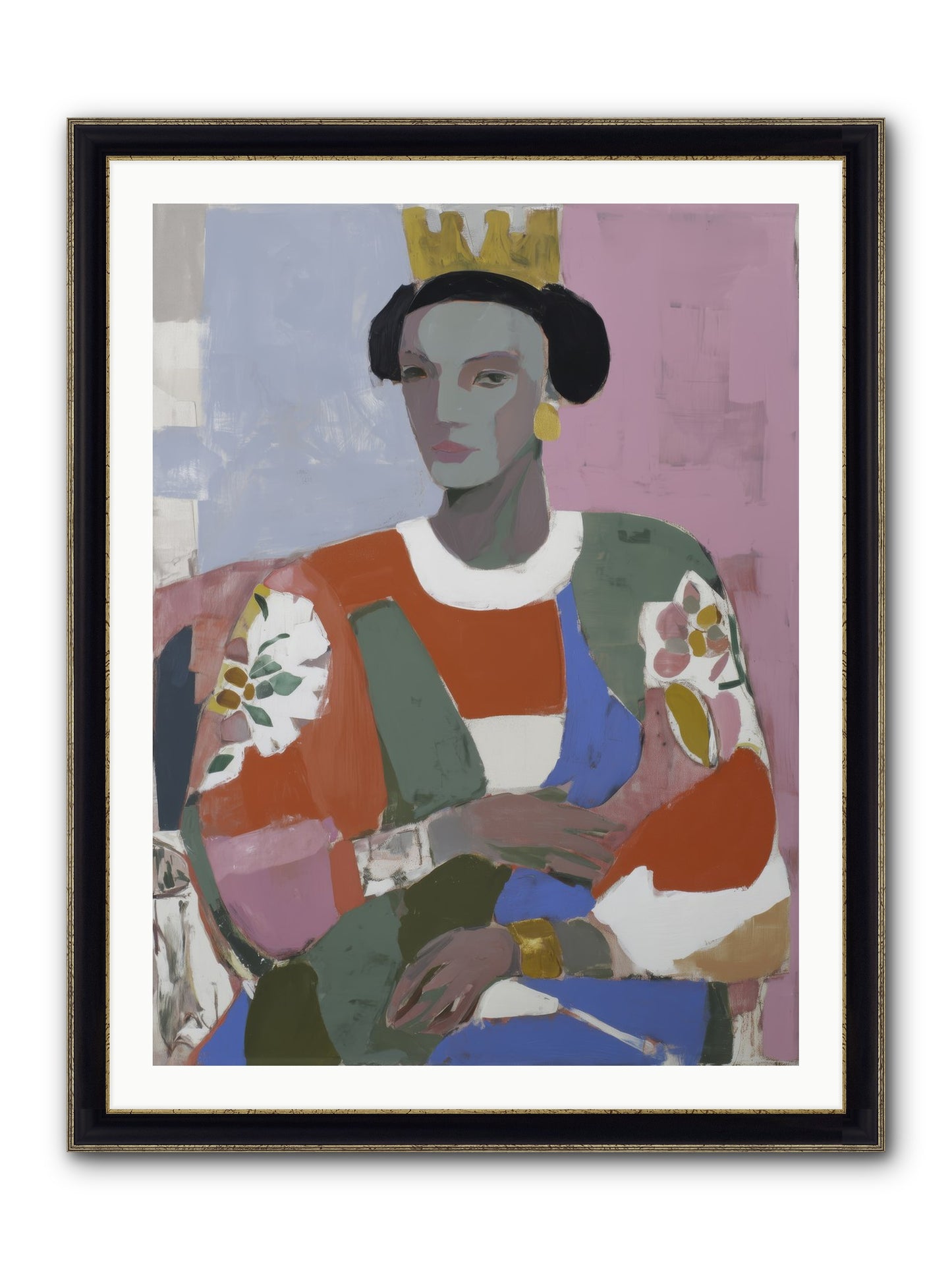 Ballad Framed Print - Black & Gold 30x40