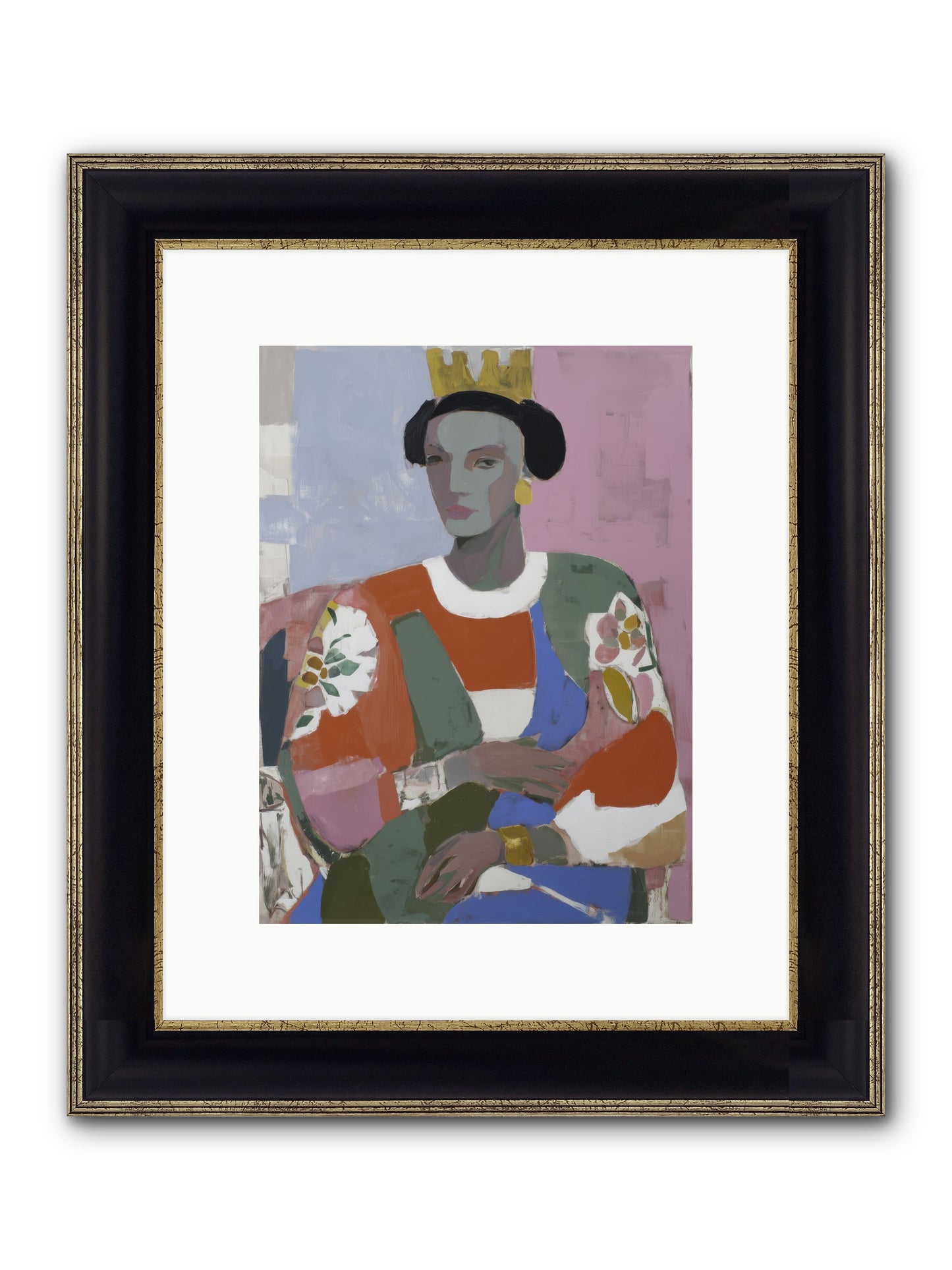 Ballad Framed Print - Black & Gold 9x12