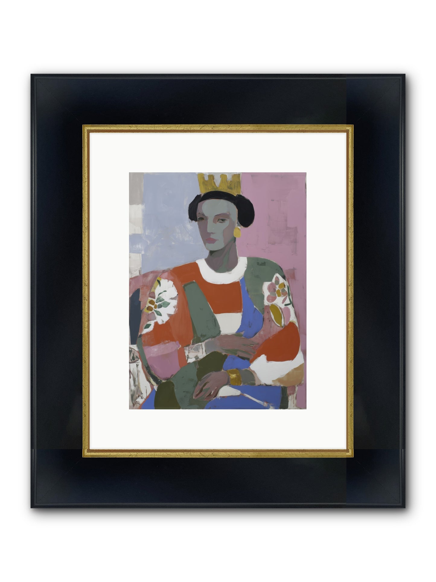 Ballad Framed Print - Wide Black w/Gold 9x12