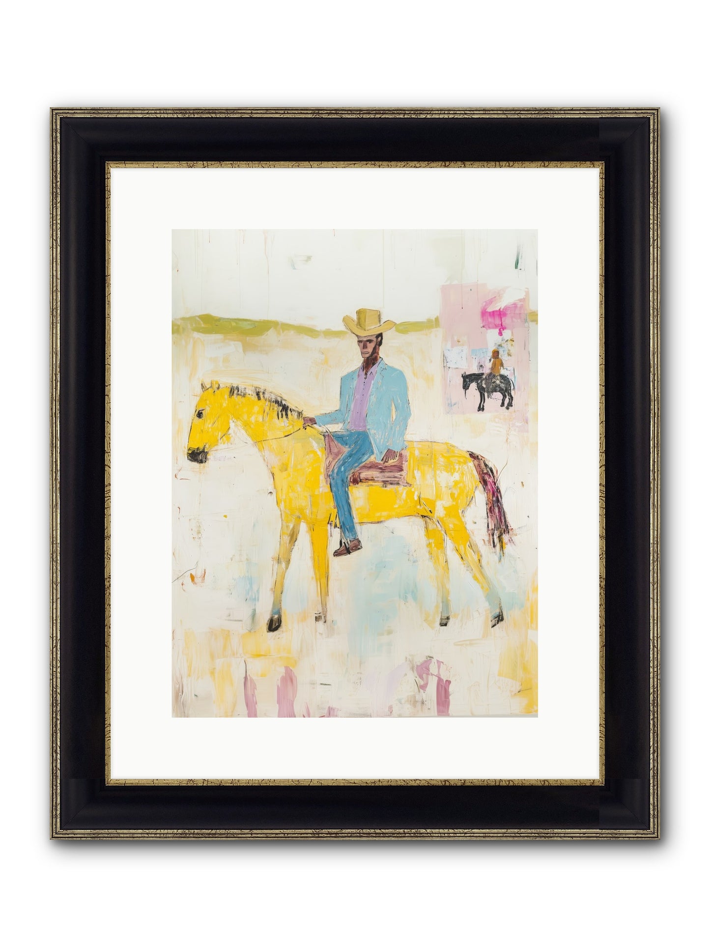 Ballad Of Blue Thunder Framed Print - Black & Gold 12x16