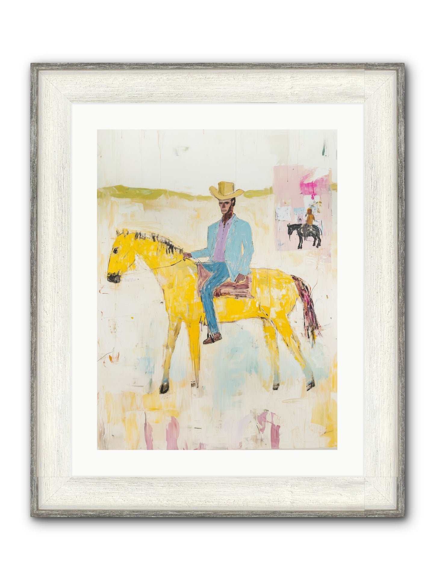 Ballad Of Blue Thunder Framed Print - Driftwood White 18x24