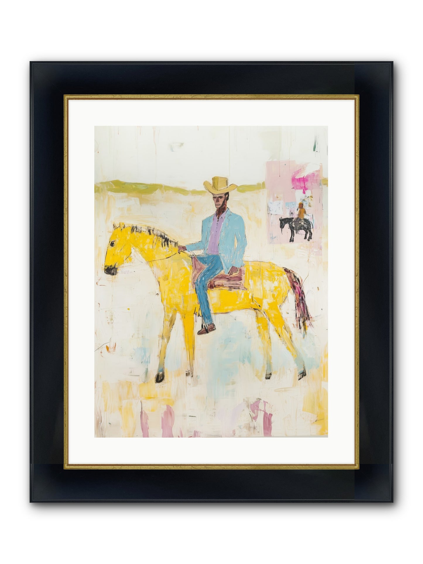 Ballad Of Blue Thunder Framed Print - Wide Black w/Gold 18x24