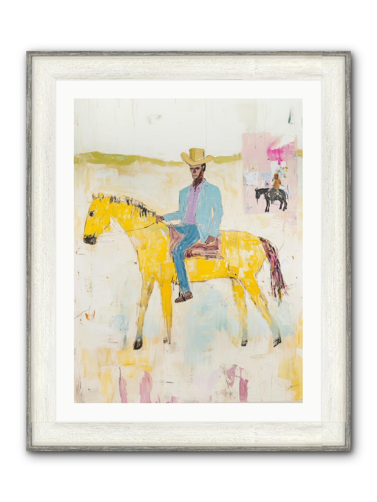Ballad Of Blue Thunder Framed Print - Driftwood White 24x32
