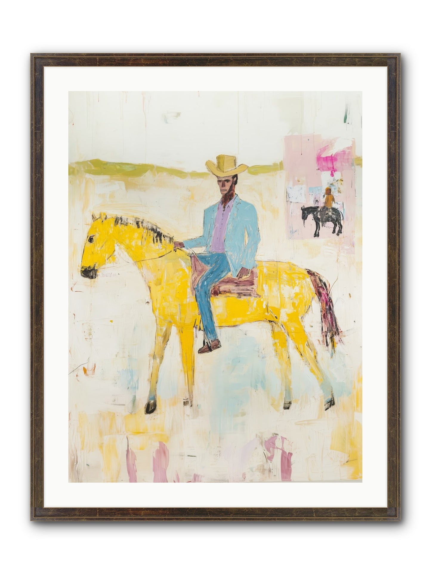 Ballad Of Blue Thunder Framed Print - Slimwoods Black/Gold 24x32