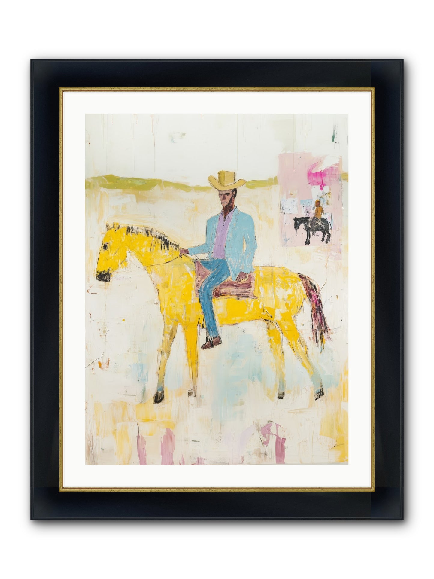 Ballad Of Blue Thunder Framed Print - Wide Black w/Gold 24x32