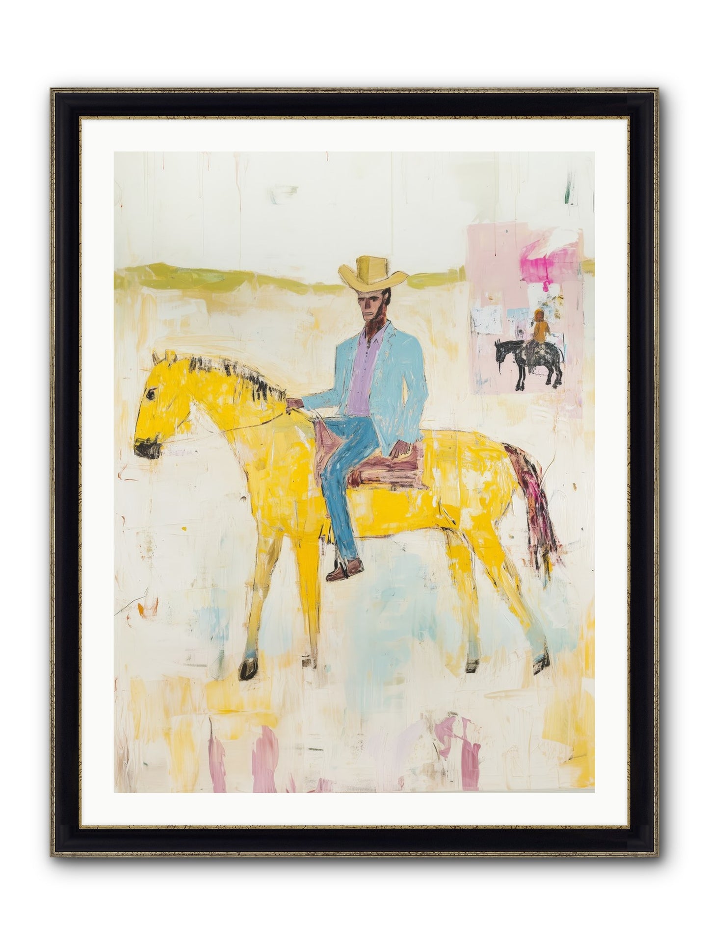 Ballad Of Blue Thunder Framed Print - Black & Gold 30x40