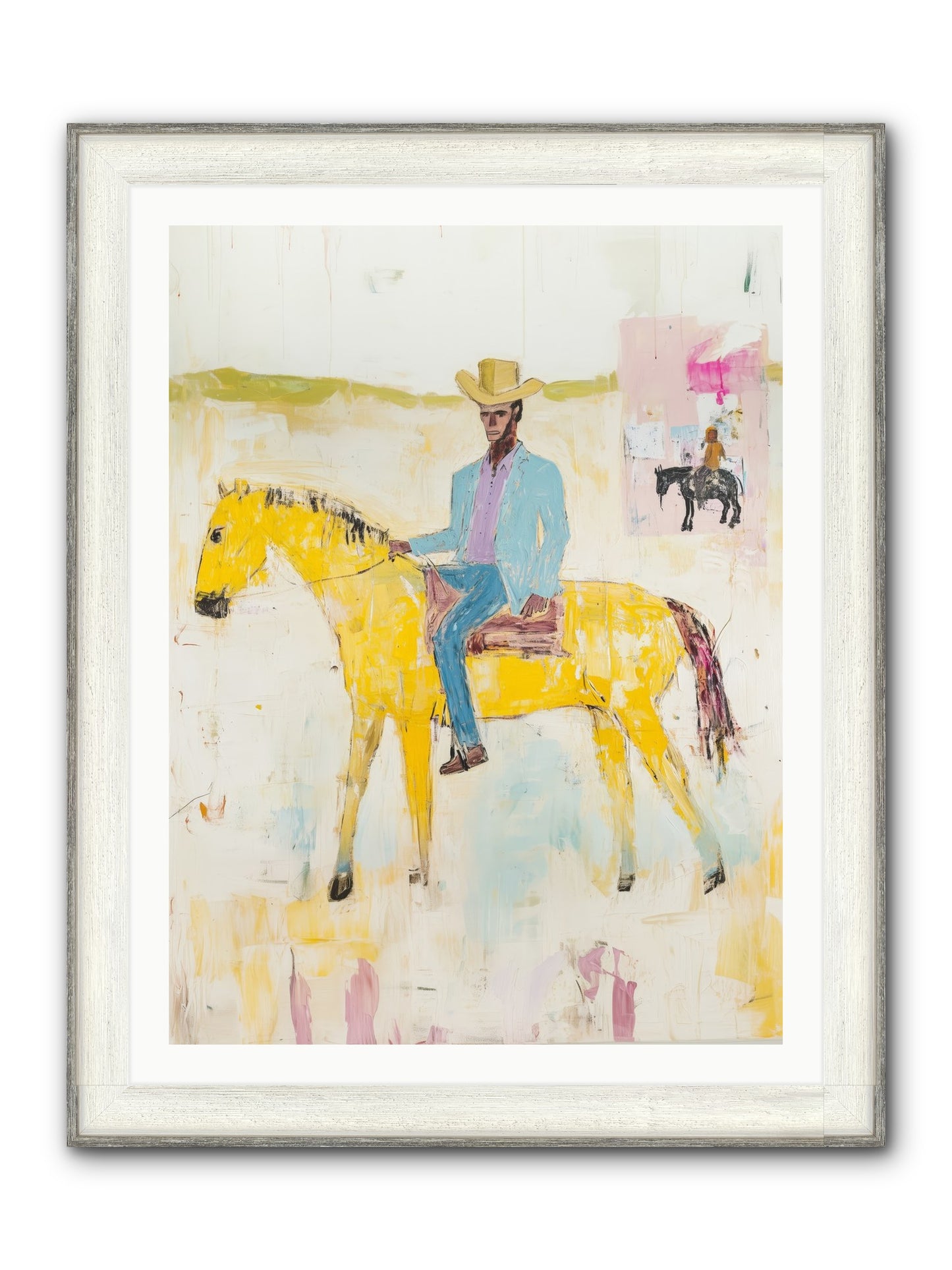 Ballad Of Blue Thunder Framed Print - Driftwood White 30x40