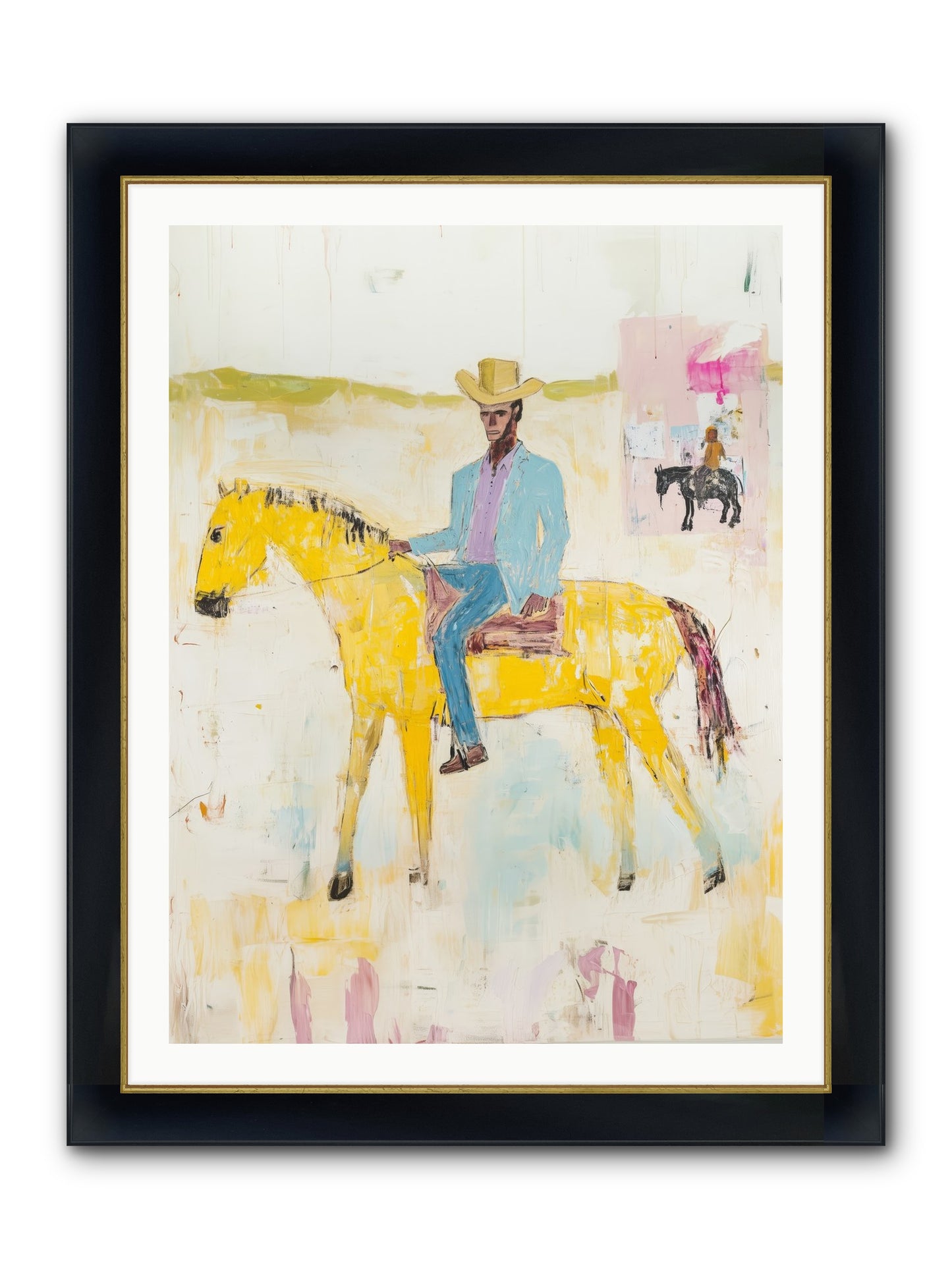 Ballad Of Blue Thunder Framed Print - Wide Black w/Gold 30x40