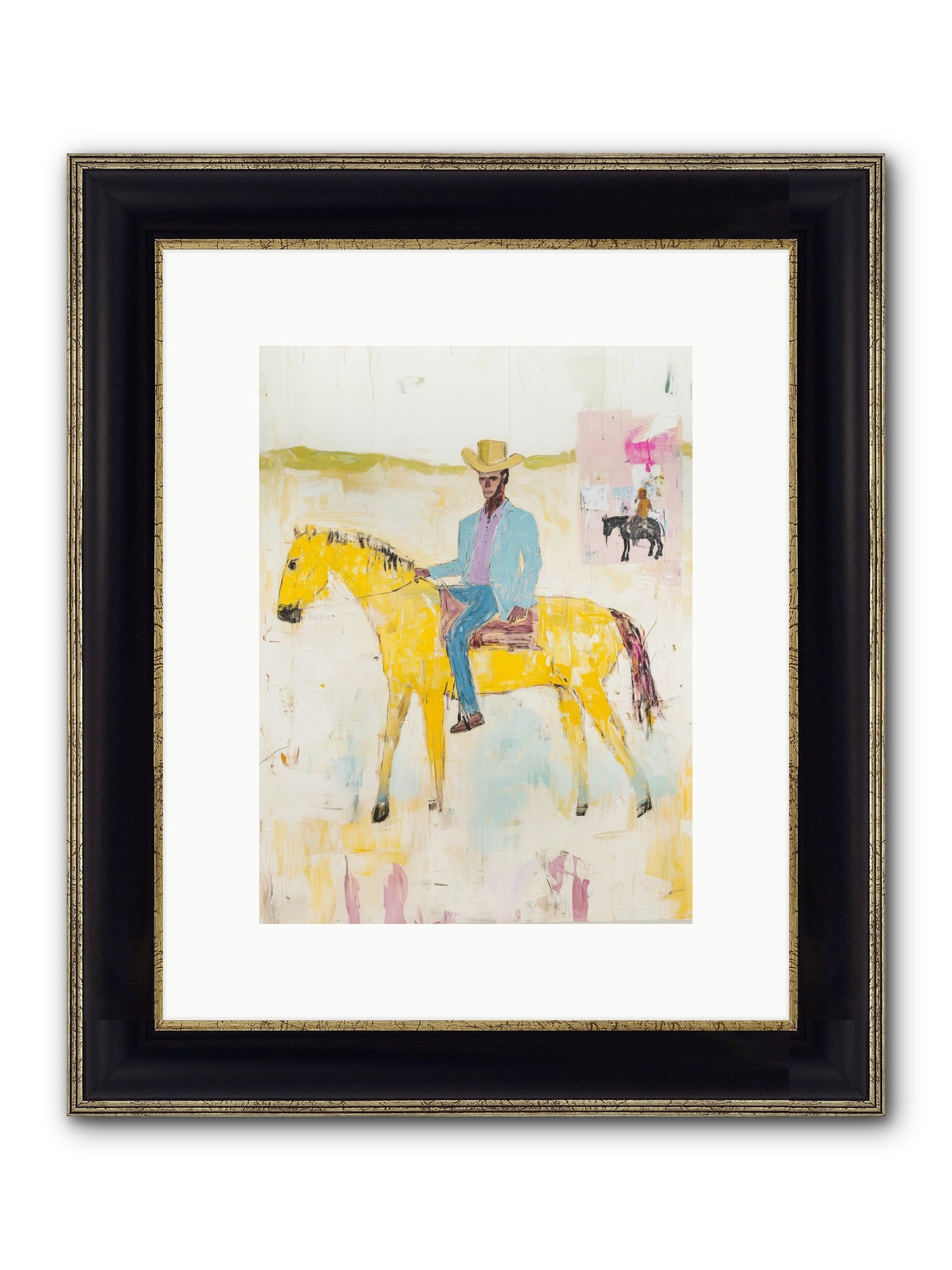 Ballad Of Blue Thunder Framed Print - Black & Gold 9x12