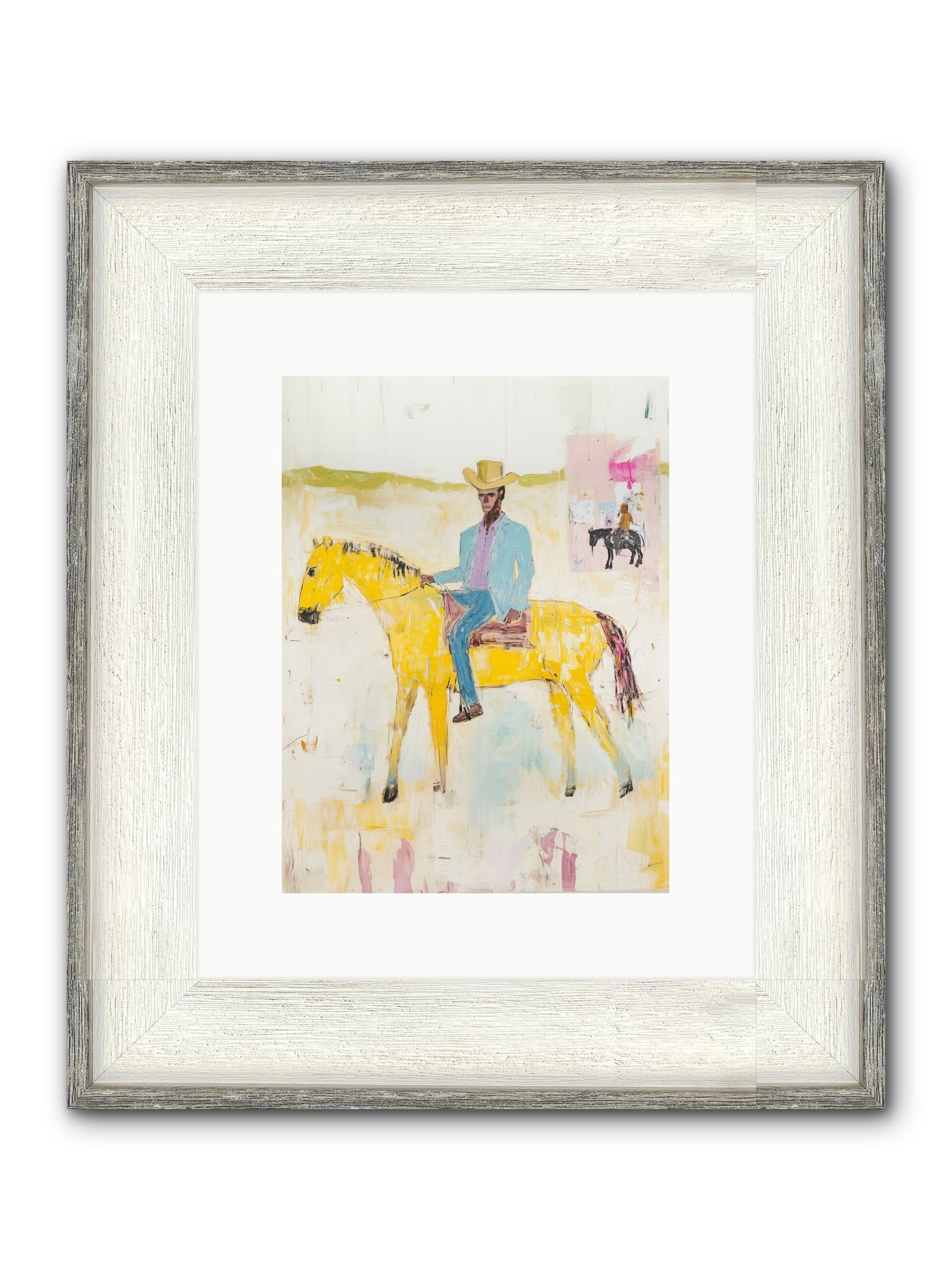 Ballad Of Blue Thunder Framed Print - Driftwood White 9x12
