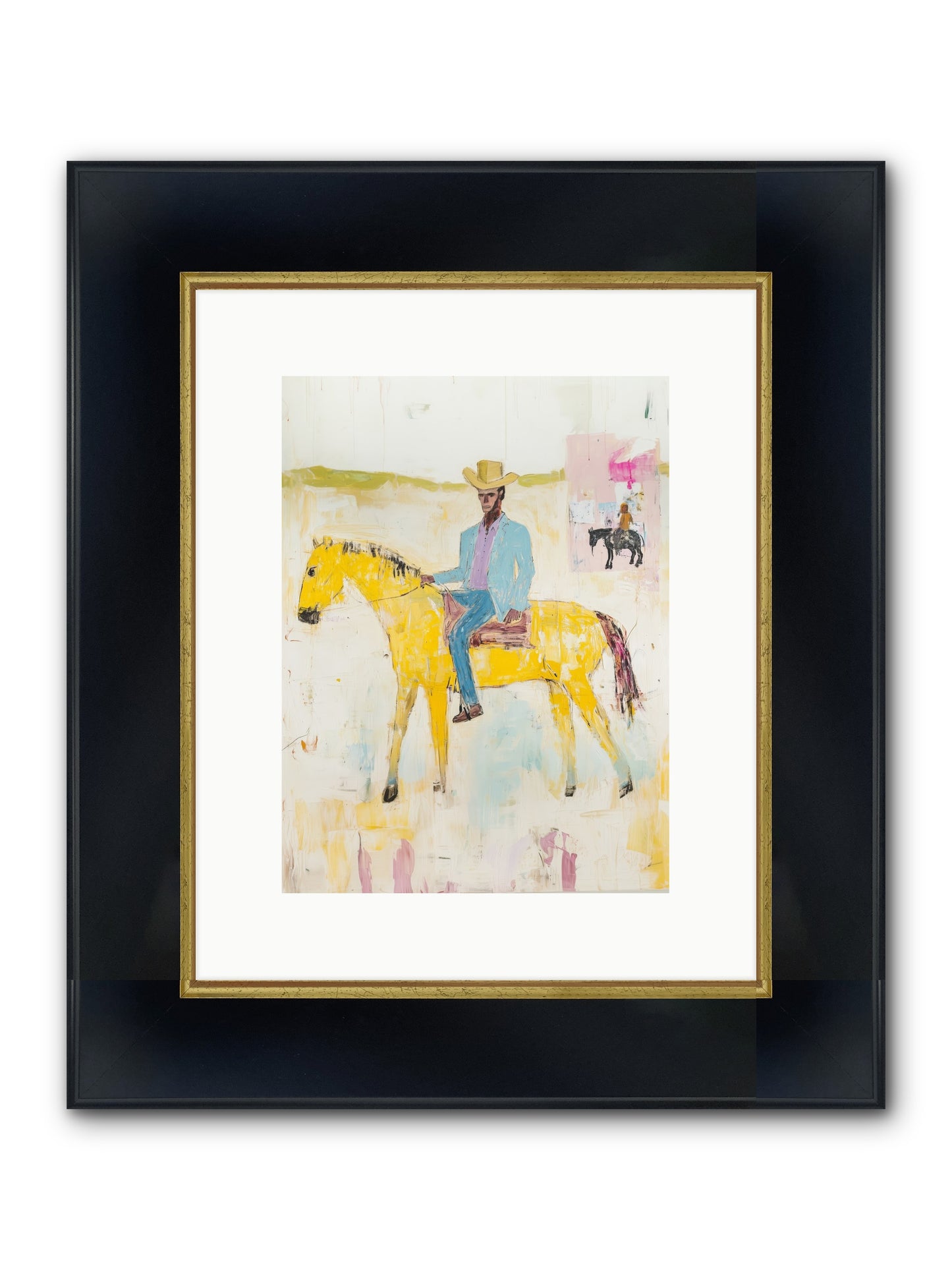 Ballad Of Blue Thunder Framed Print - Wide Black w/Gold 9x12