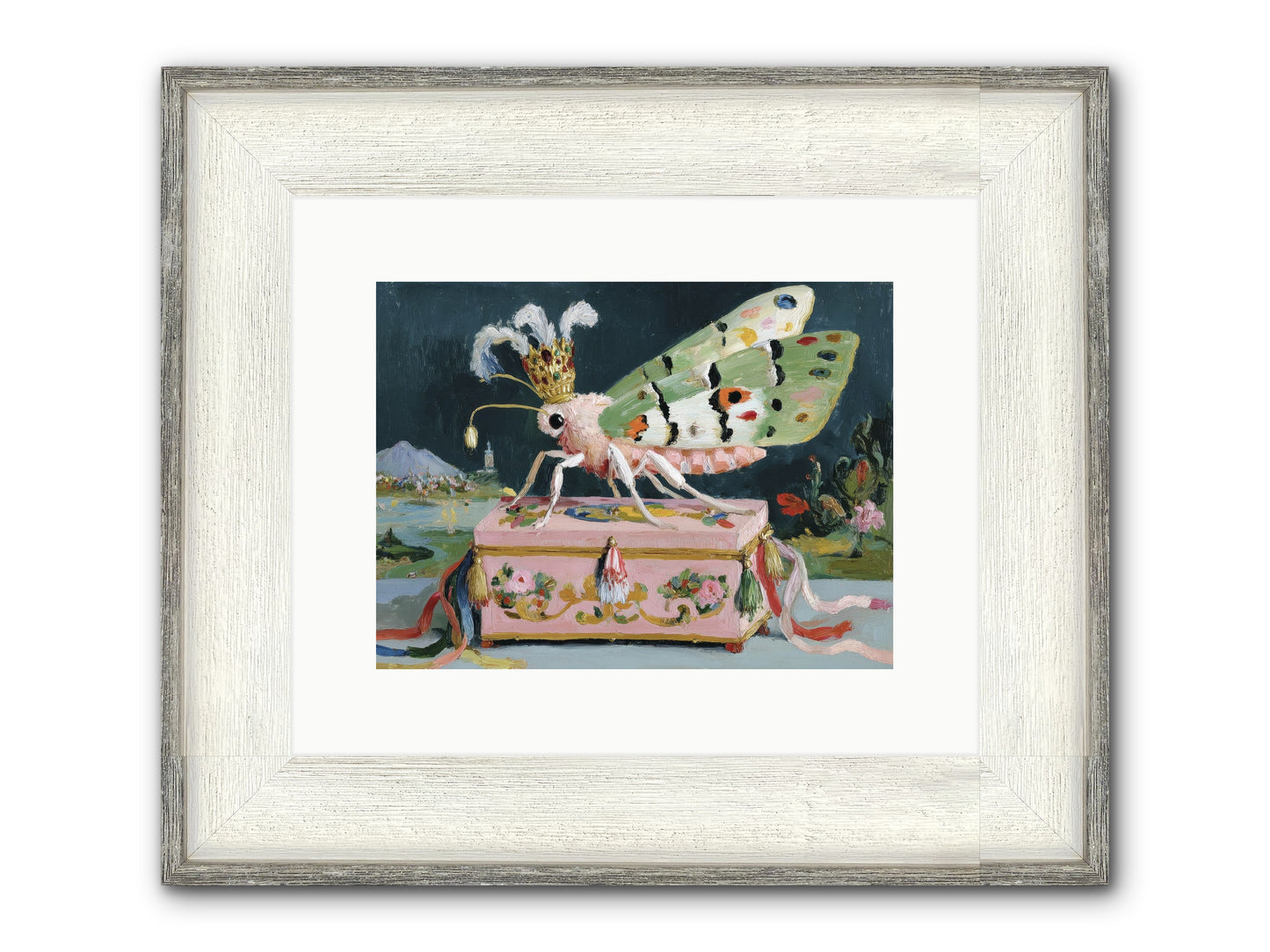 Ballet Of The Luminous Framed Print - Driftwood White 12x9