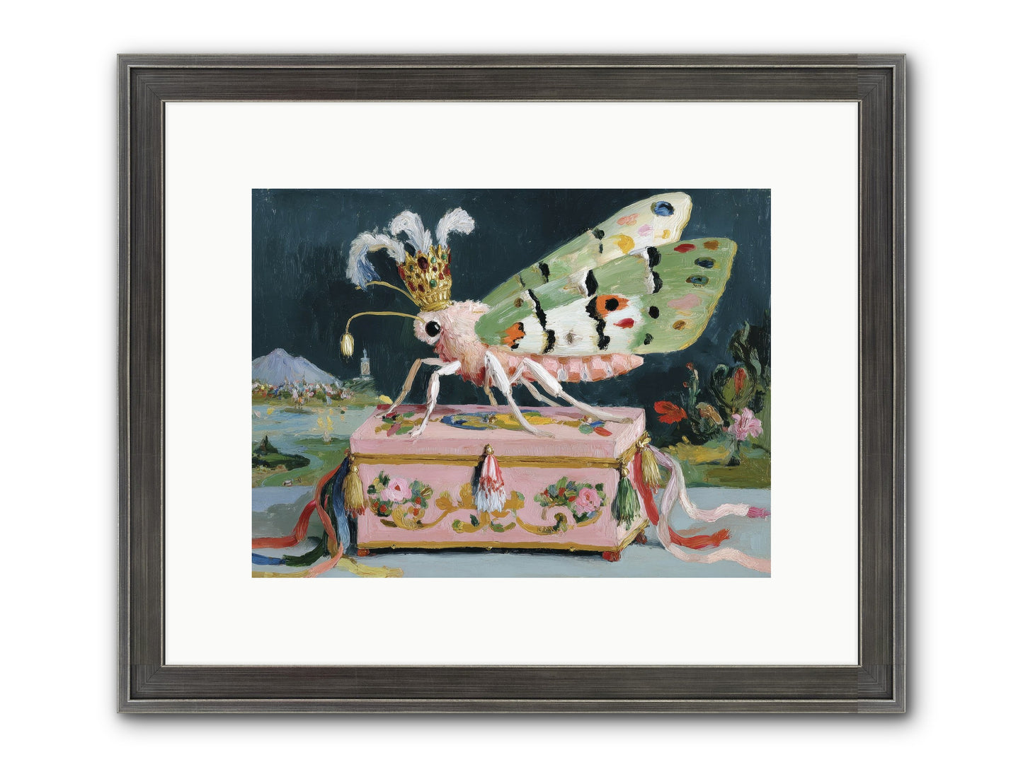 Ballet Of The Luminous Framed Print - Slimwoods Black/Silver 12x9