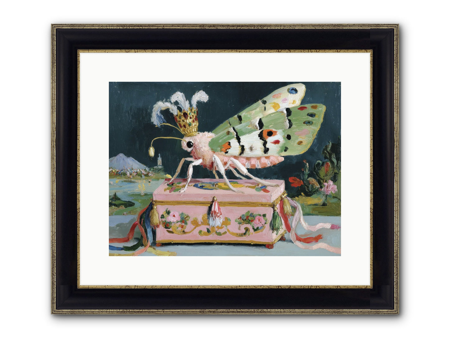 Ballet Of The Luminous Framed Print - Black & Gold 16x12