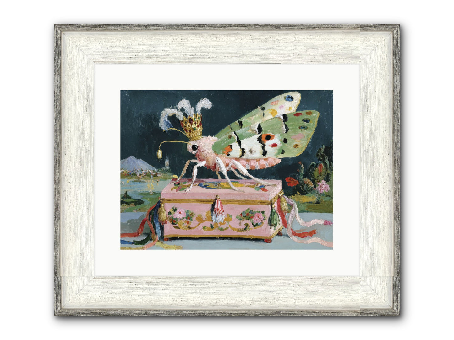 Ballet Of The Luminous Framed Print - Driftwood White 16x12