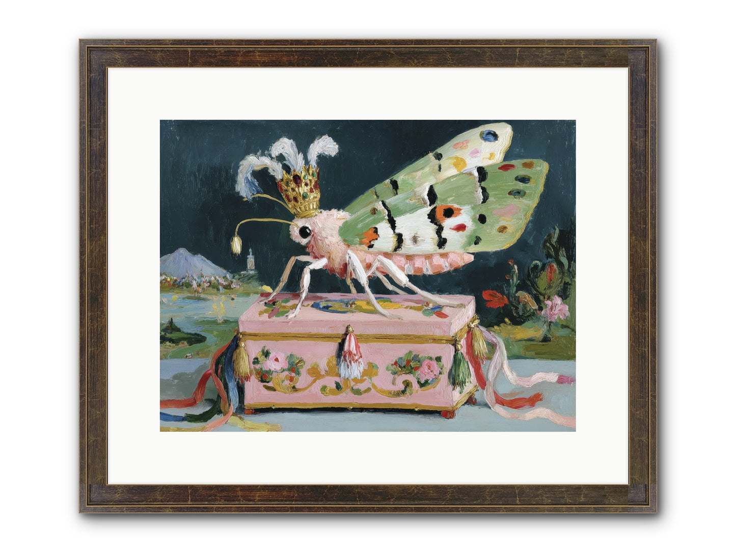 Ballet Of The Luminous Framed Print - Slimwoods Black/Gold 16x12