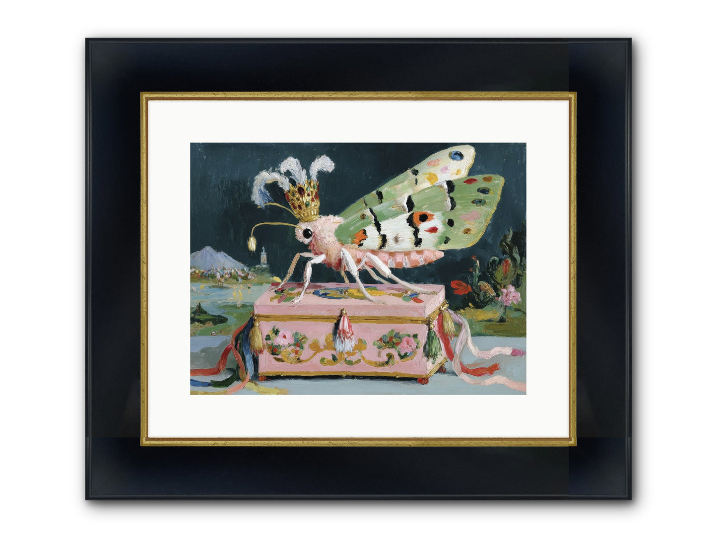 Ballet Of The Luminous Framed Print - Wide Black w/Gold 16x12
