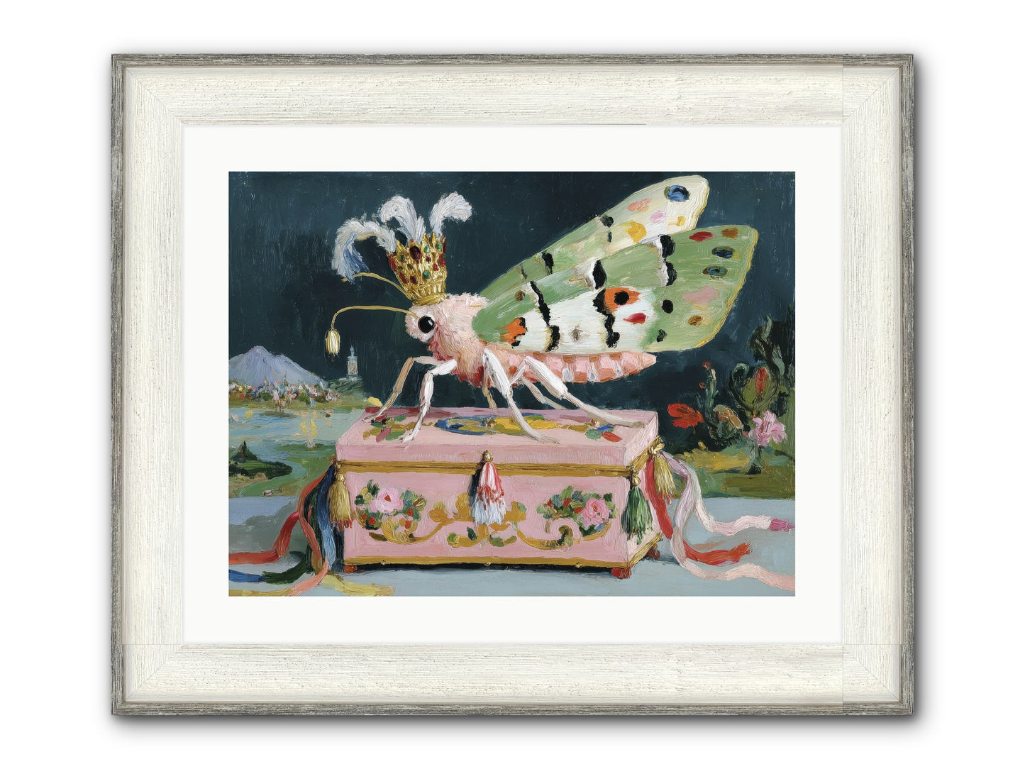 Ballet Of The Luminous Framed Print - Driftwood White 24x18