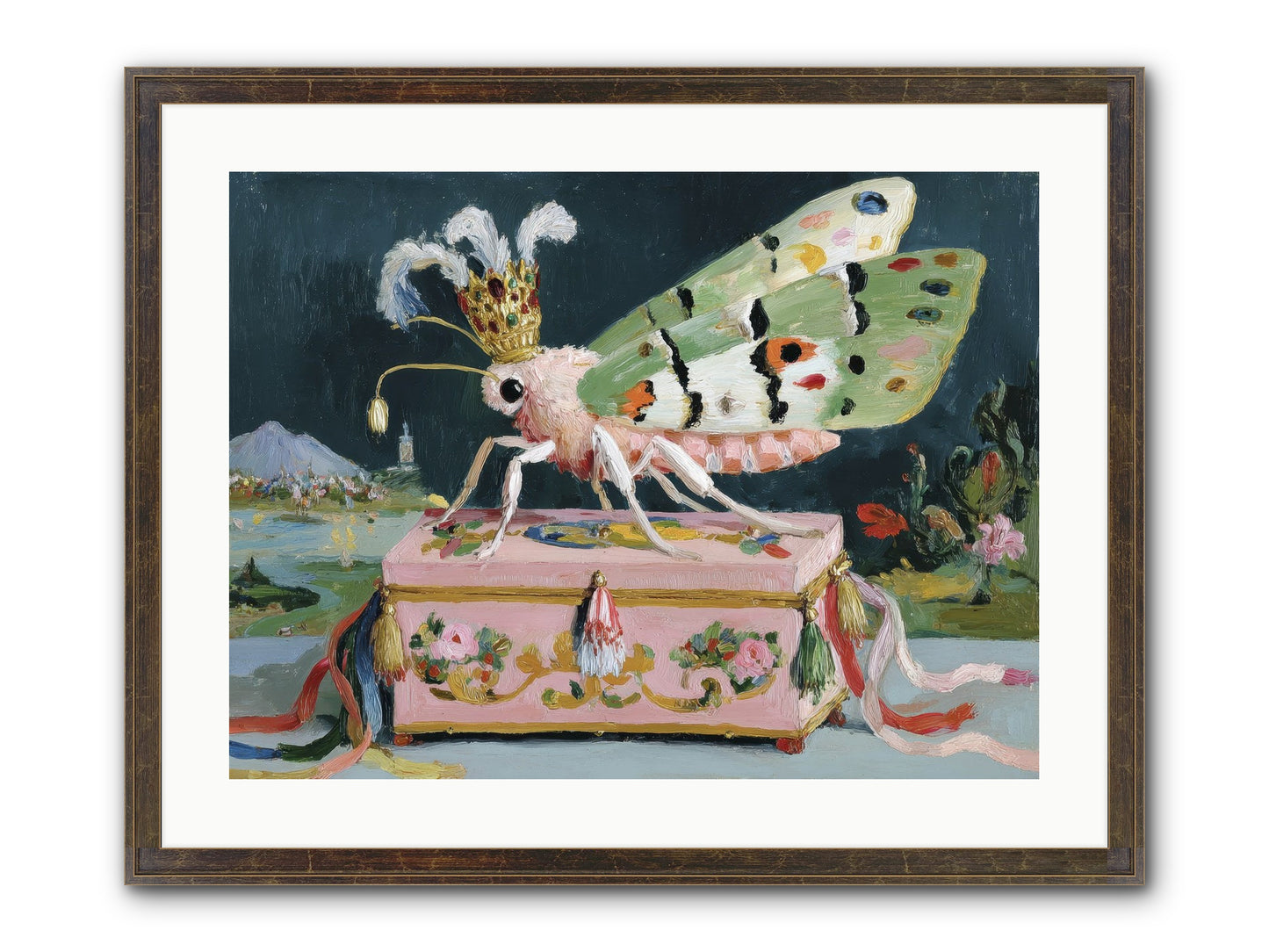Ballet Of The Luminous Framed Print - Slimwoods Black/Gold 24x18
