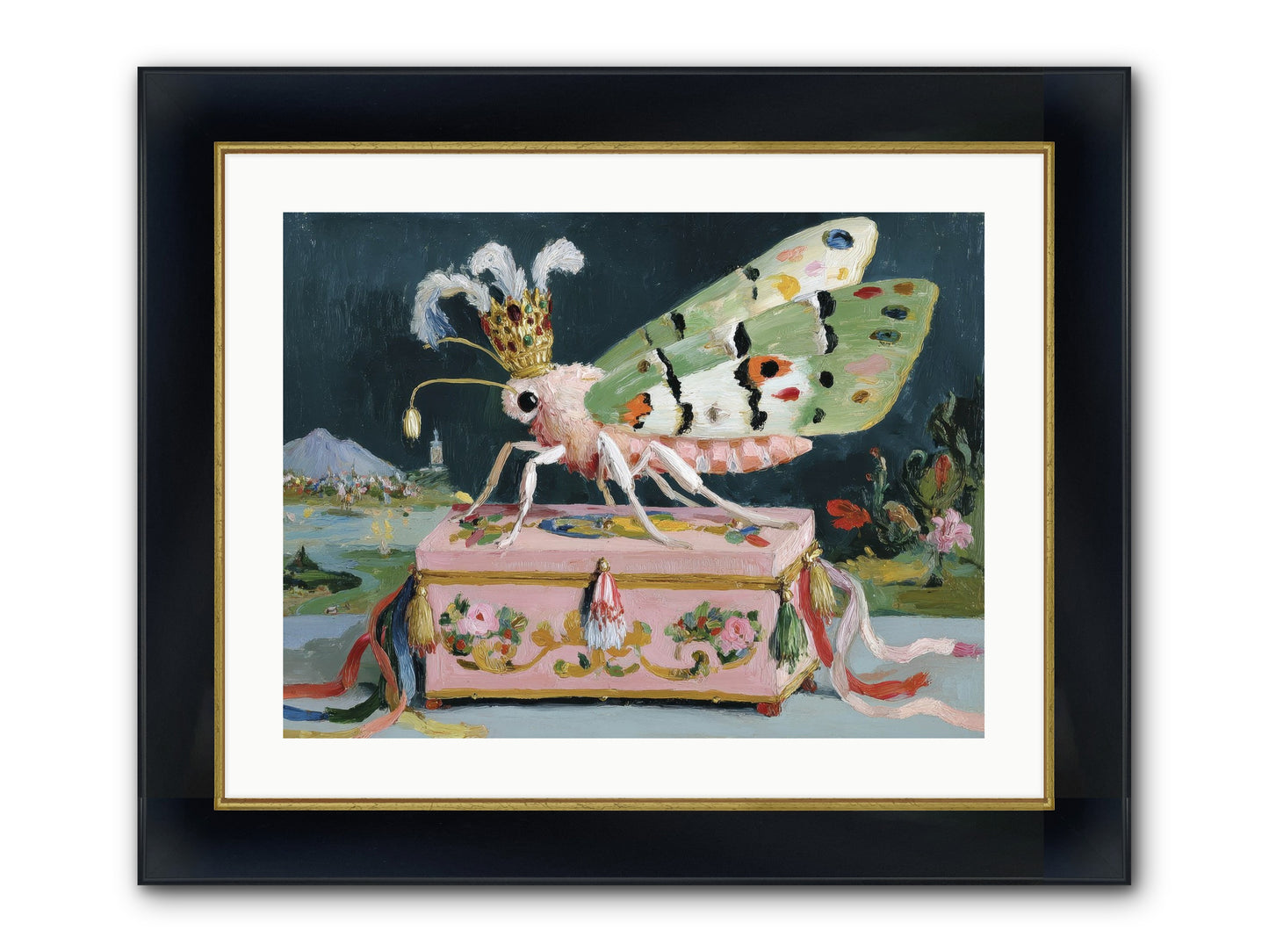 Ballet Of The Luminous Framed Print - Wide Black w/Gold 24x18