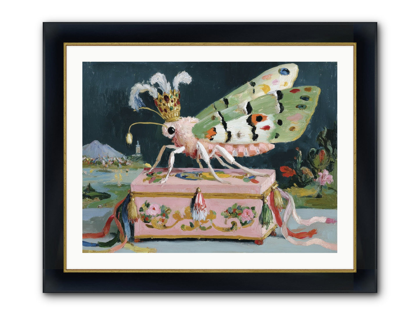 Ballet Of The Luminous Framed Print - Wide Black w/Gold 32x24