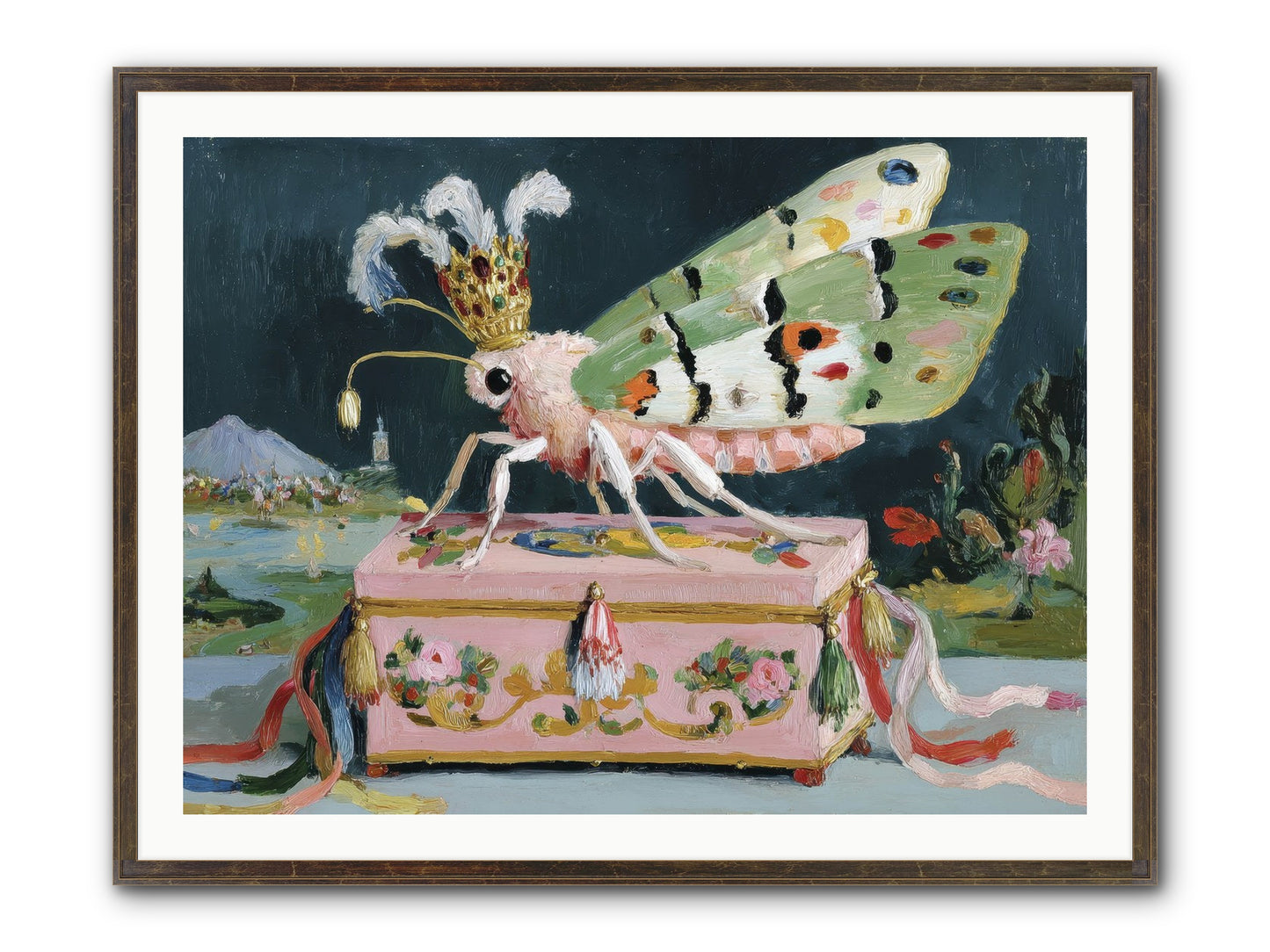 Ballet Of The Luminous Framed Print - Slimwoods Black/Gold 40x30