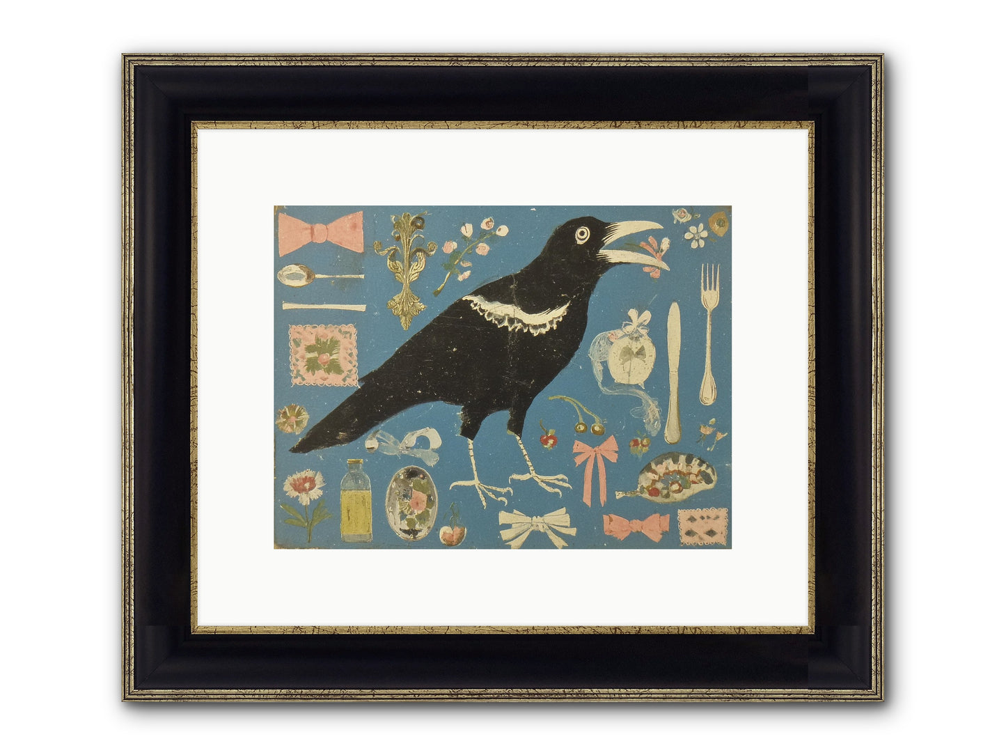 Ballroom For One Framed Print - Black & Gold 12x9