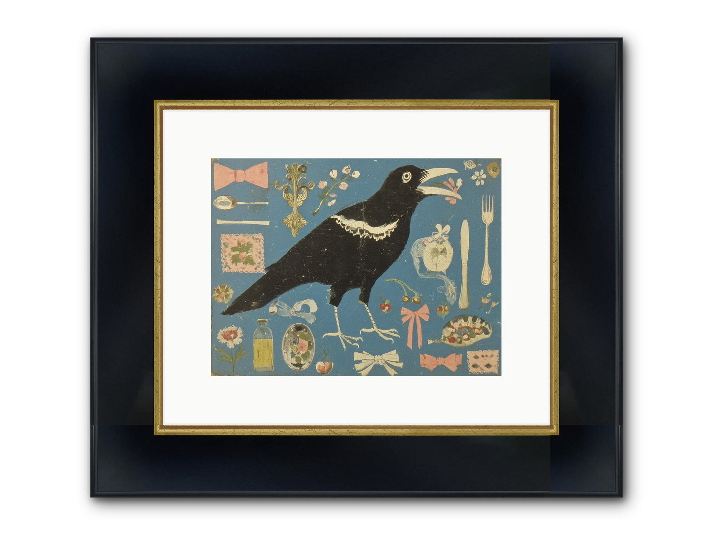 Ballroom For One Framed Print - Wide Black w/Gold 12x9