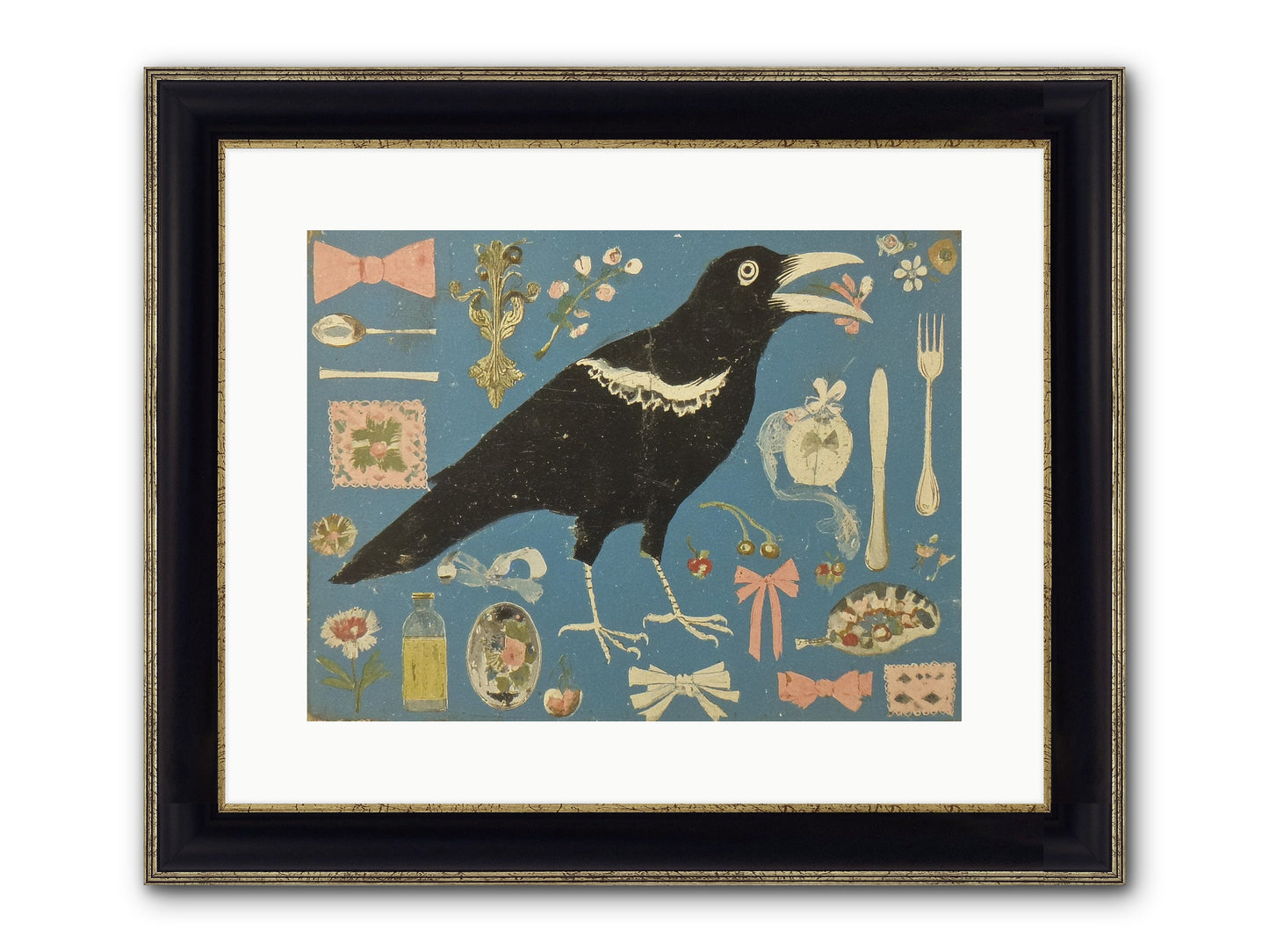 Ballroom For One Framed Print - Black & Gold 16x12