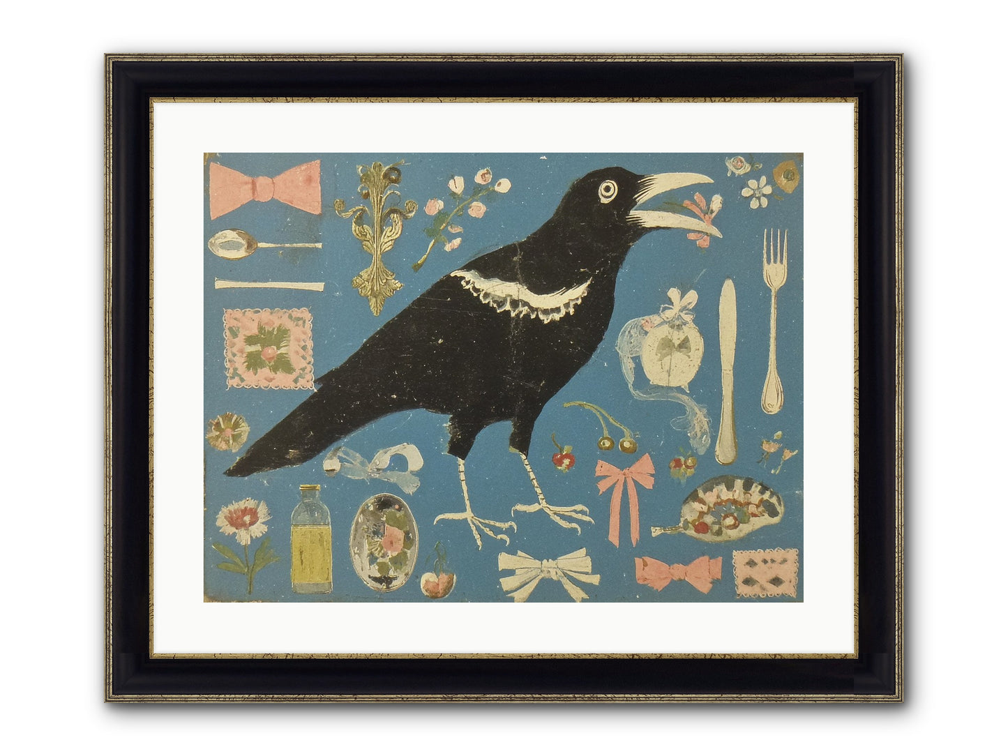 Ballroom For One Framed Print - Black & Gold 24x18