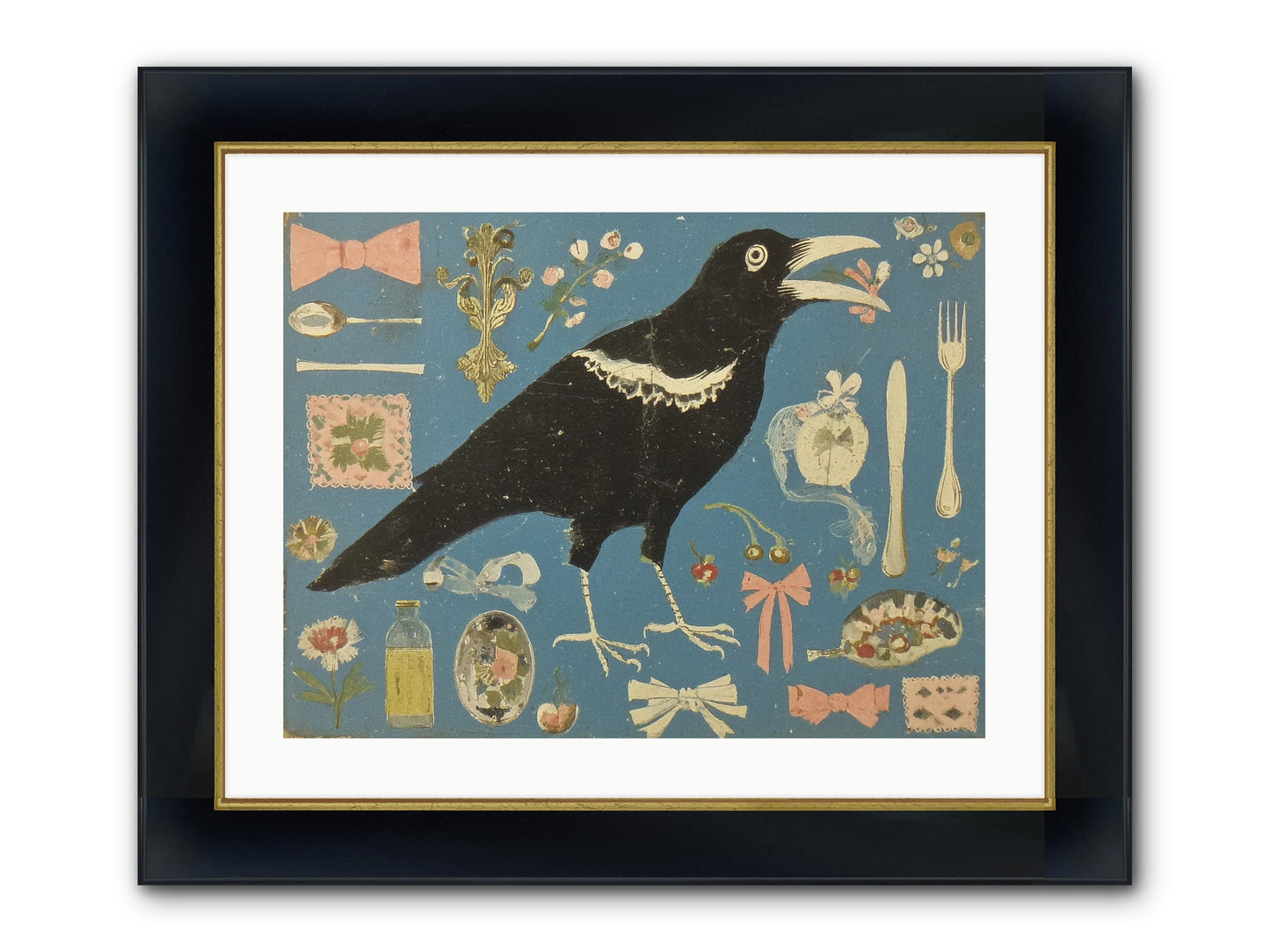 Ballroom For One Framed Print - Wide Black w/Gold 24x18