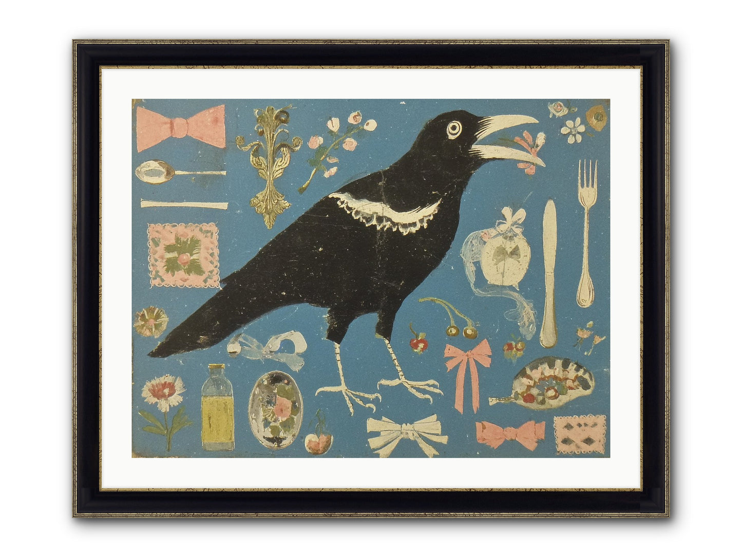 Ballroom For One Framed Print - Black & Gold 32x24
