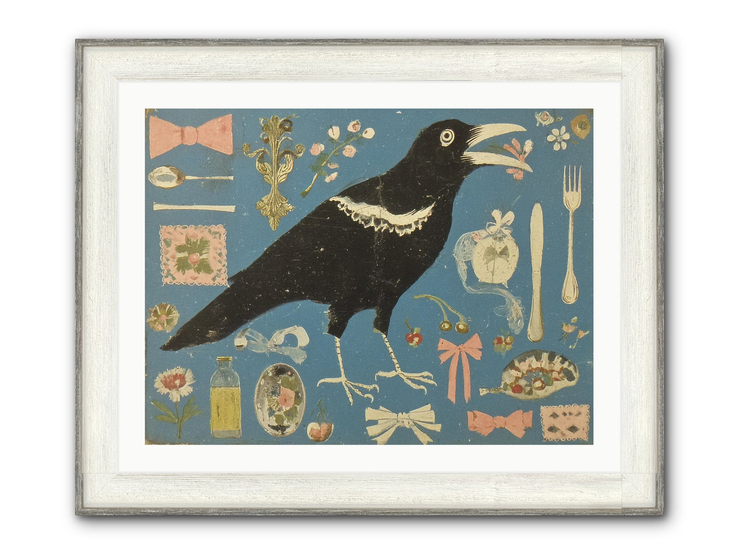 Ballroom For One Framed Print - Driftwood White 32x24