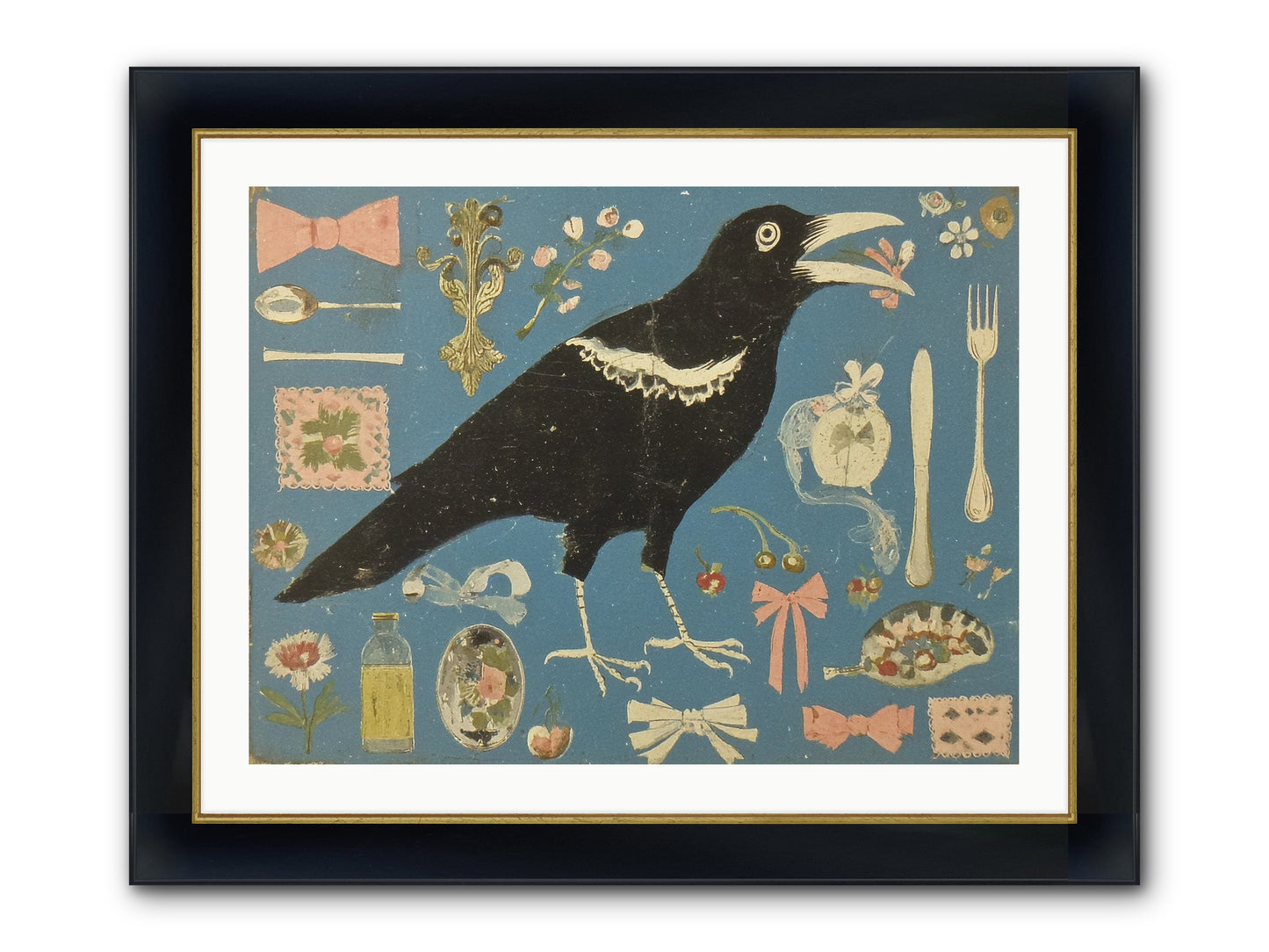 Ballroom For One Framed Print - Wide Black w/Gold 32x24