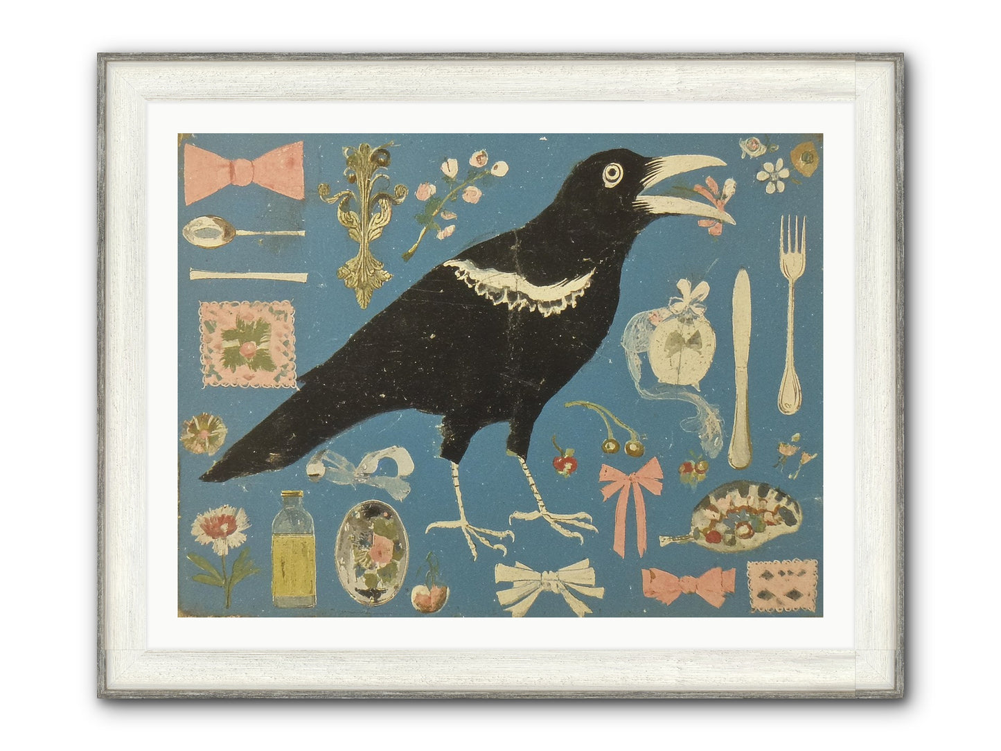 Ballroom For One Framed Print - Driftwood White 40x30