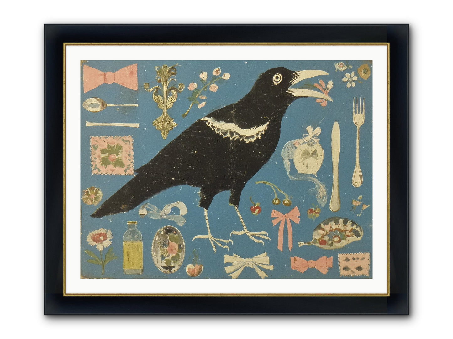 Ballroom For One Framed Print - Wide Black w/Gold 40x30