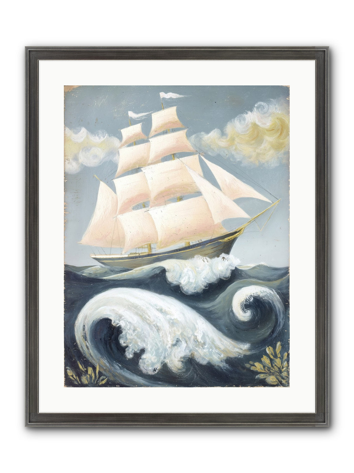 Barnacle Ghost Framed Print - Slimwoods Black/Silver 18x24