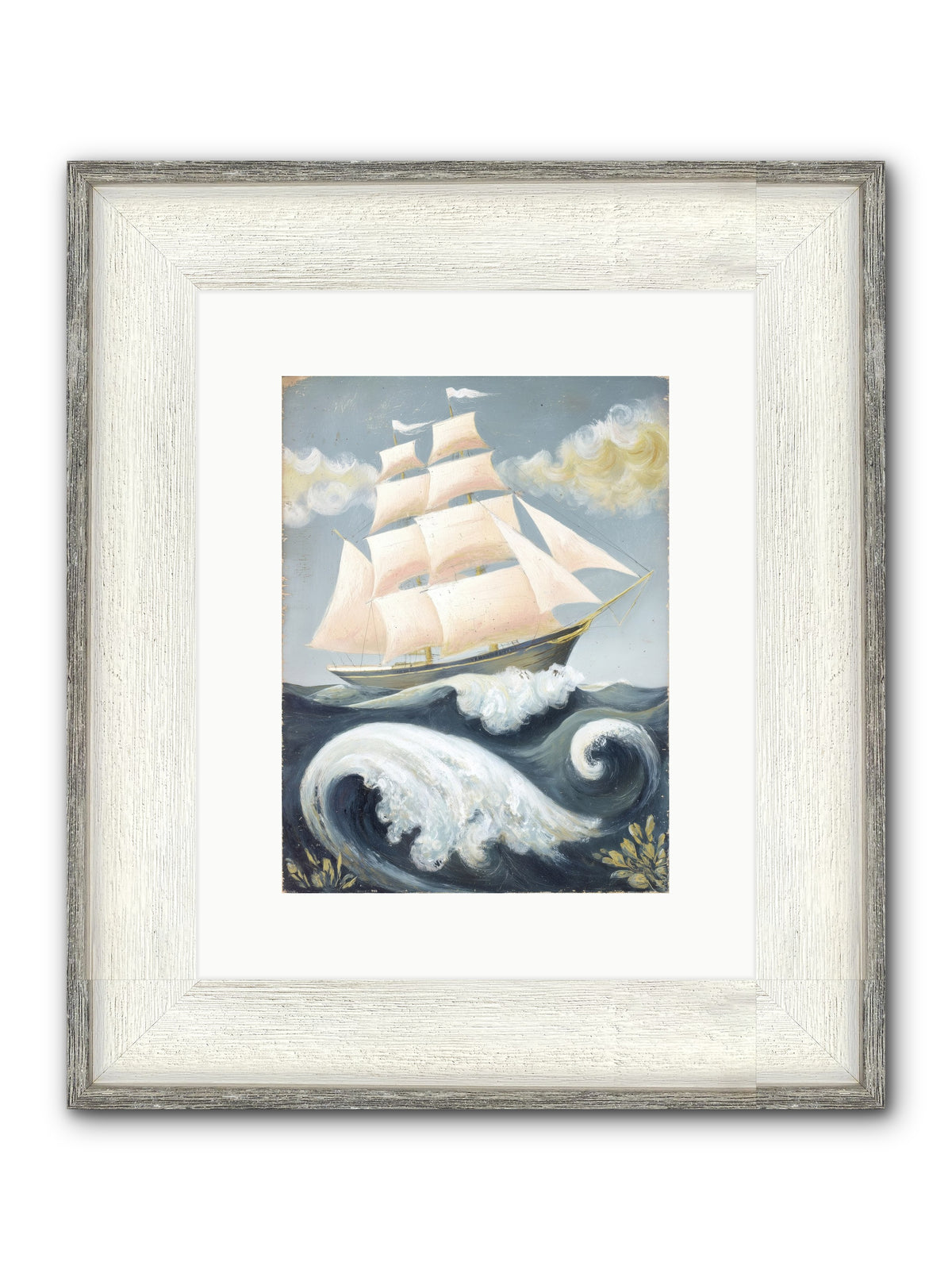Barnacle Ghost Framed Print - Driftwood White 9x12
