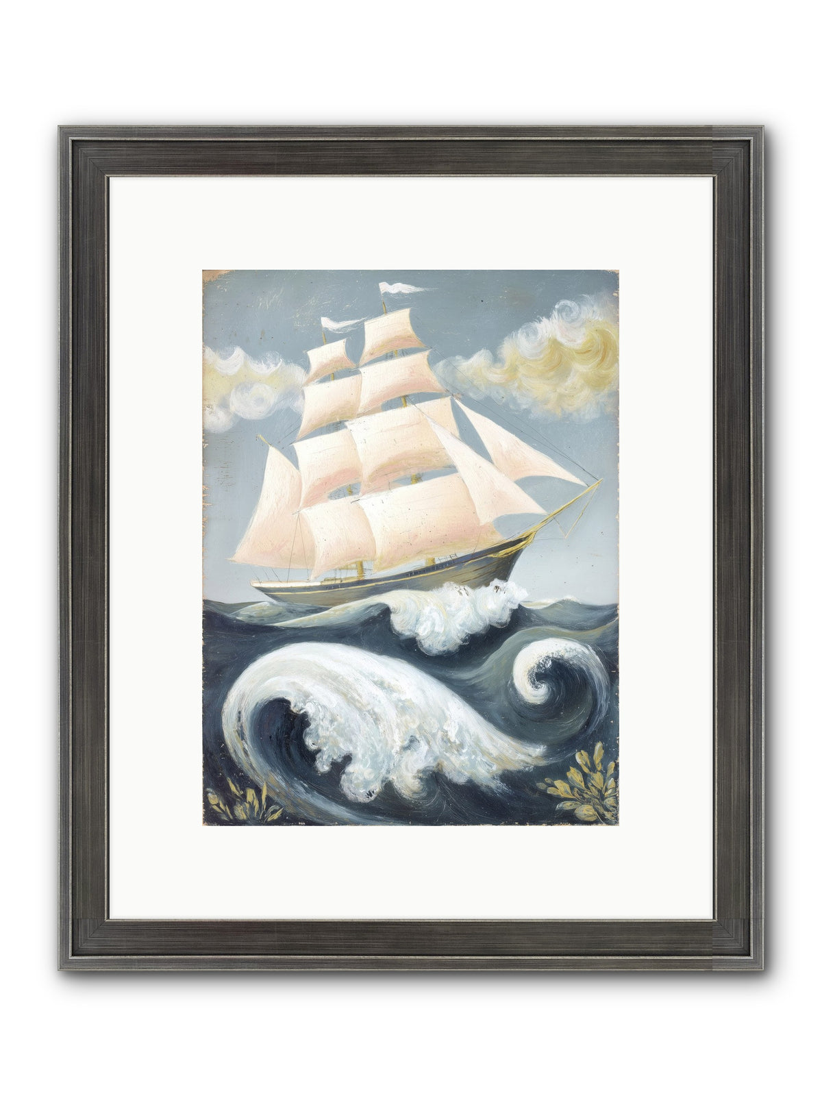 Barnacle Ghost Framed Print - Slimwoods Black/Silver 9x12
