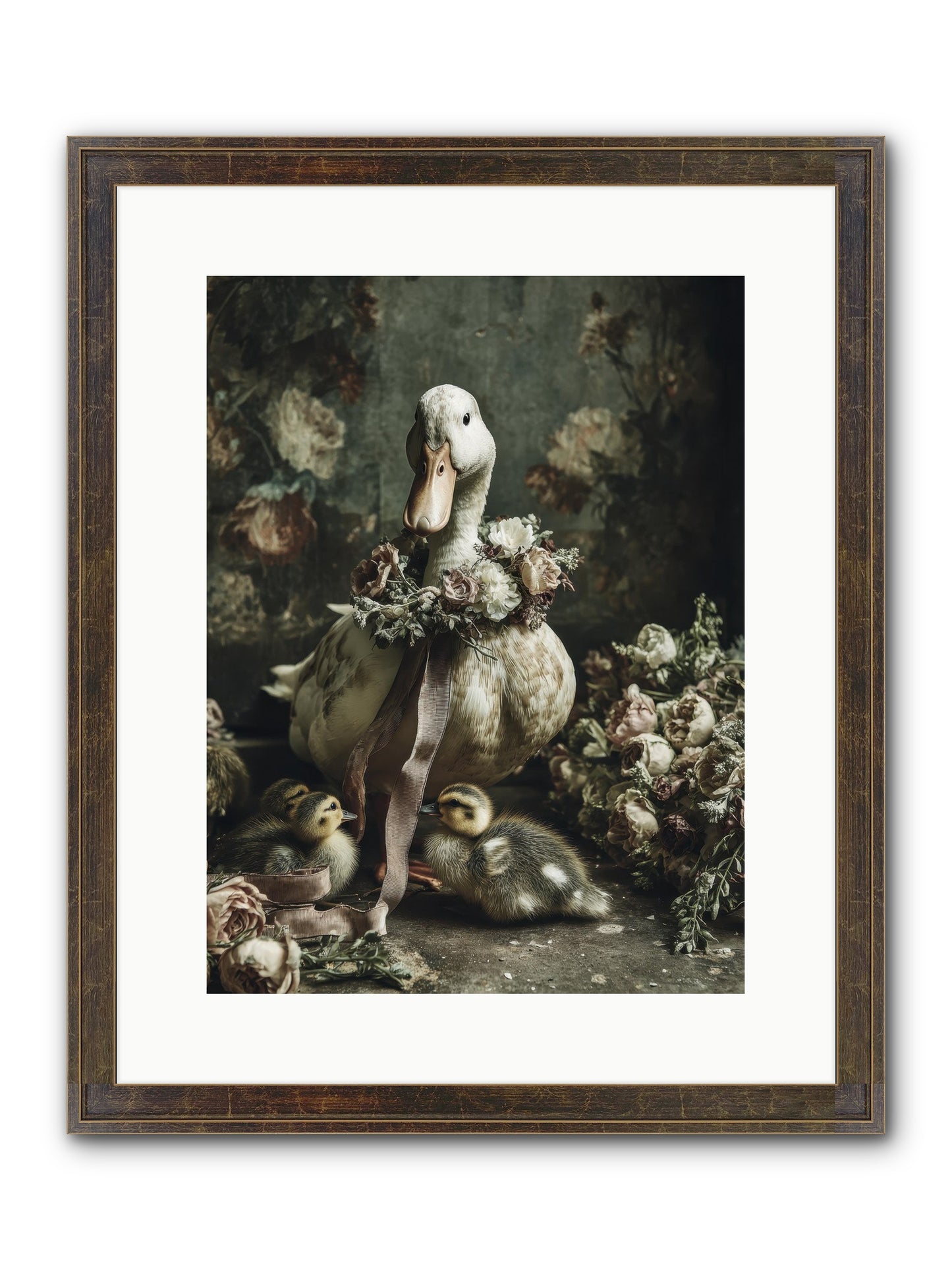 Basil Framed Print - Slimwoods Black/Gold 12x16