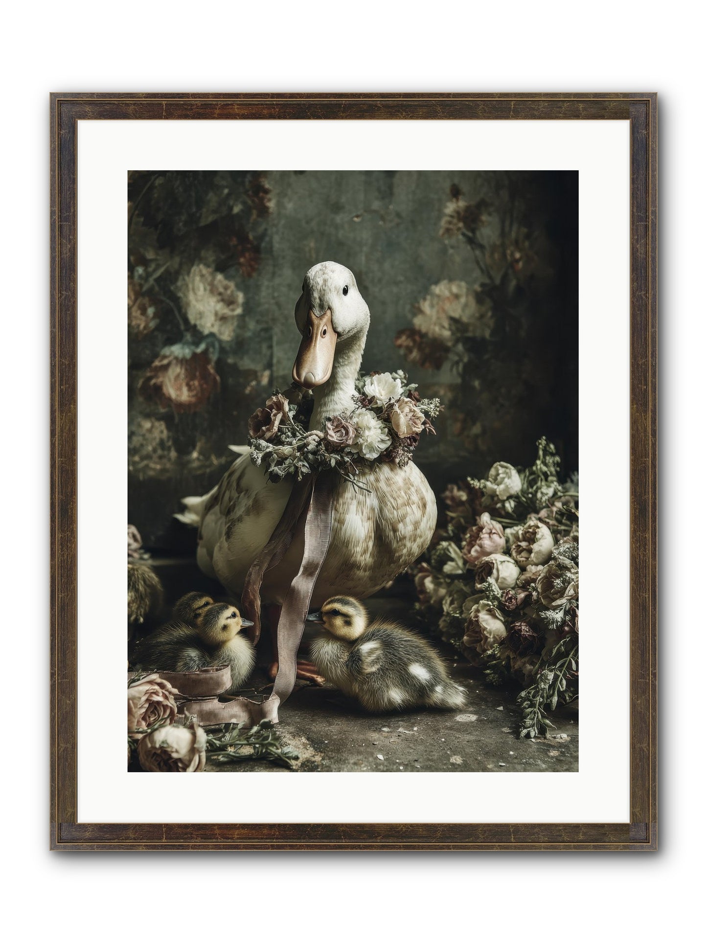 Basil Framed Print - Slimwoods Black/Gold 18x24