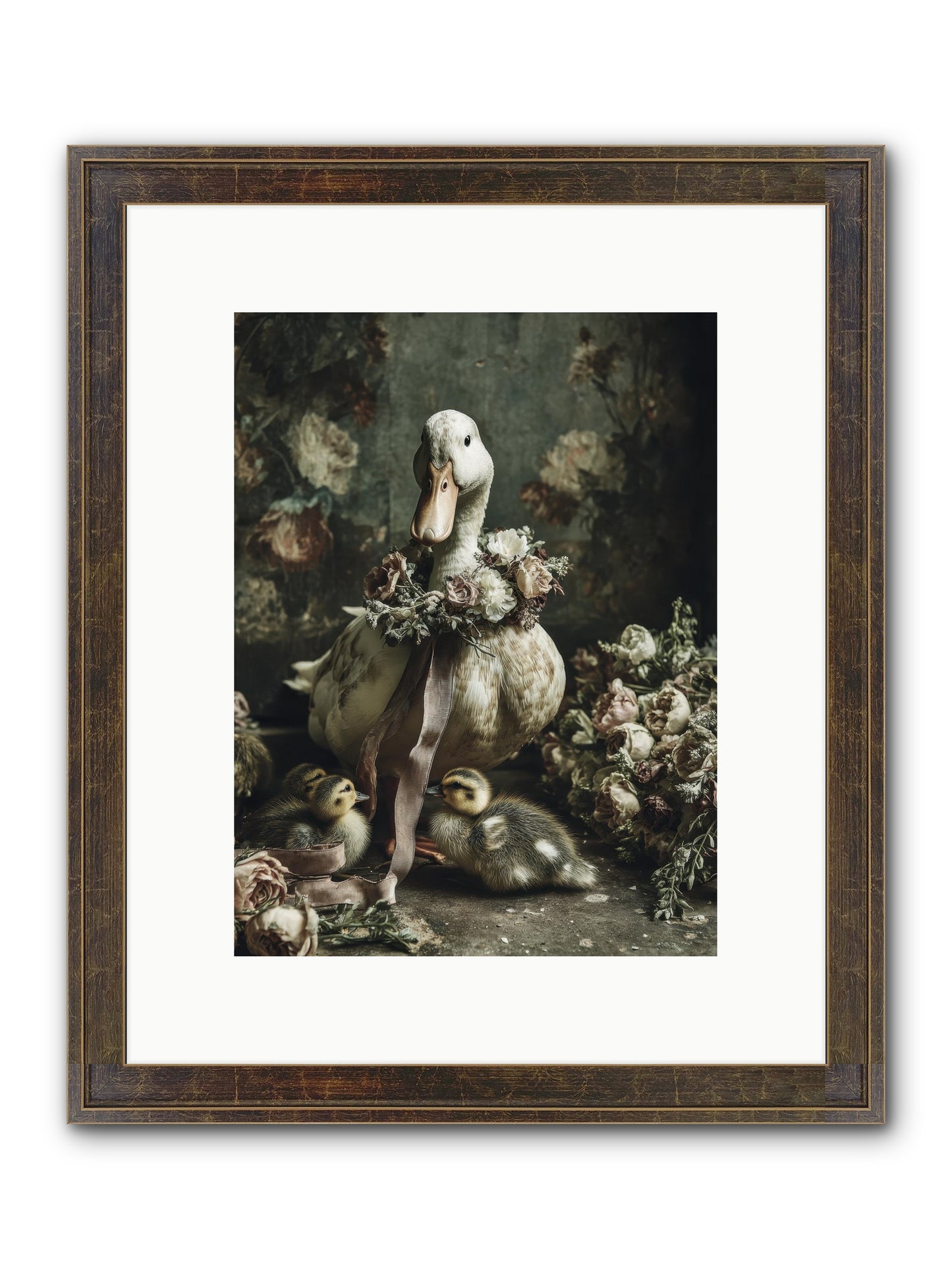 Basil Framed Print - Slimwoods Black/Gold 9x12