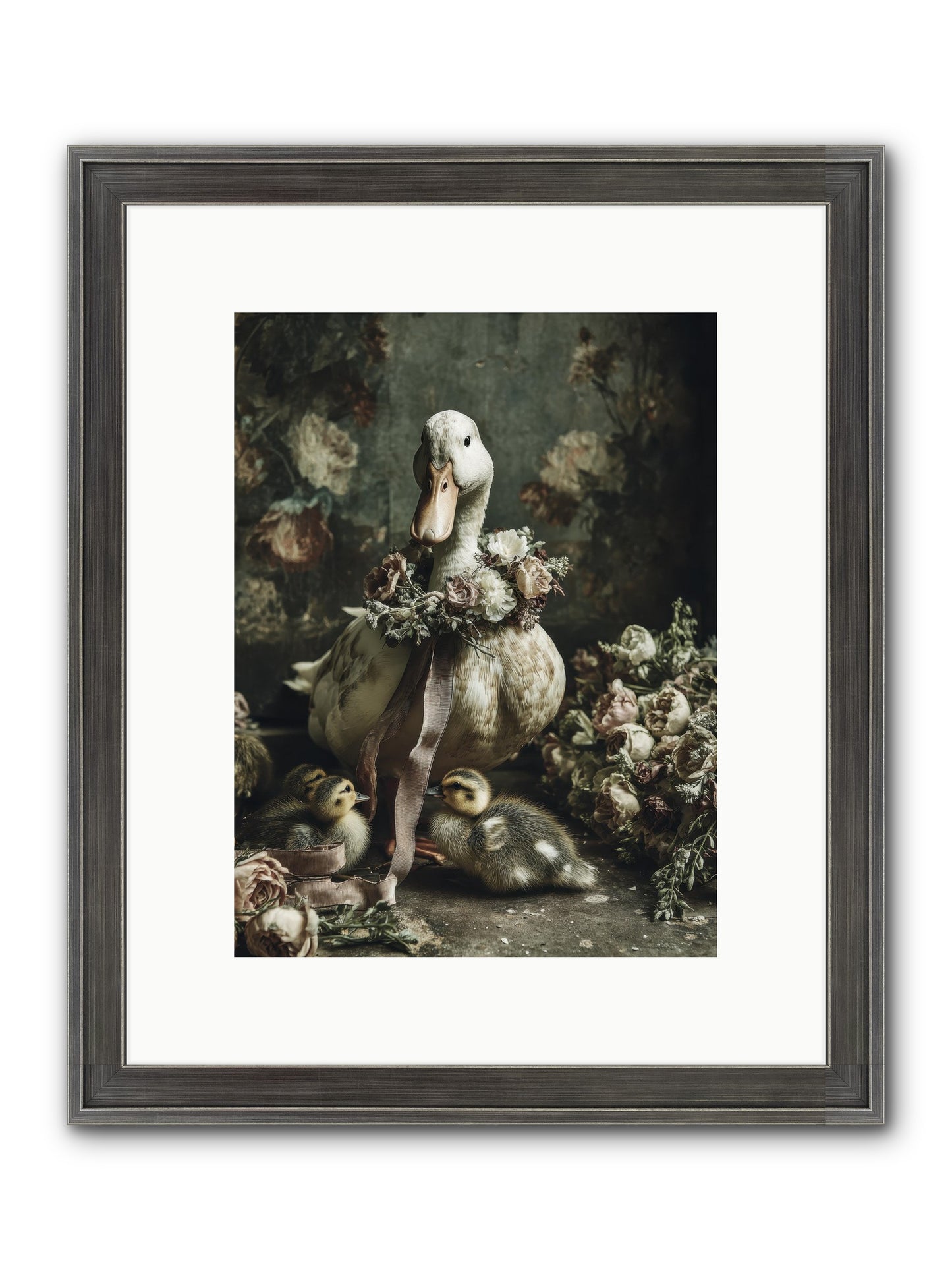 Basil Framed Print - Slimwoods Black/Silver 9x12