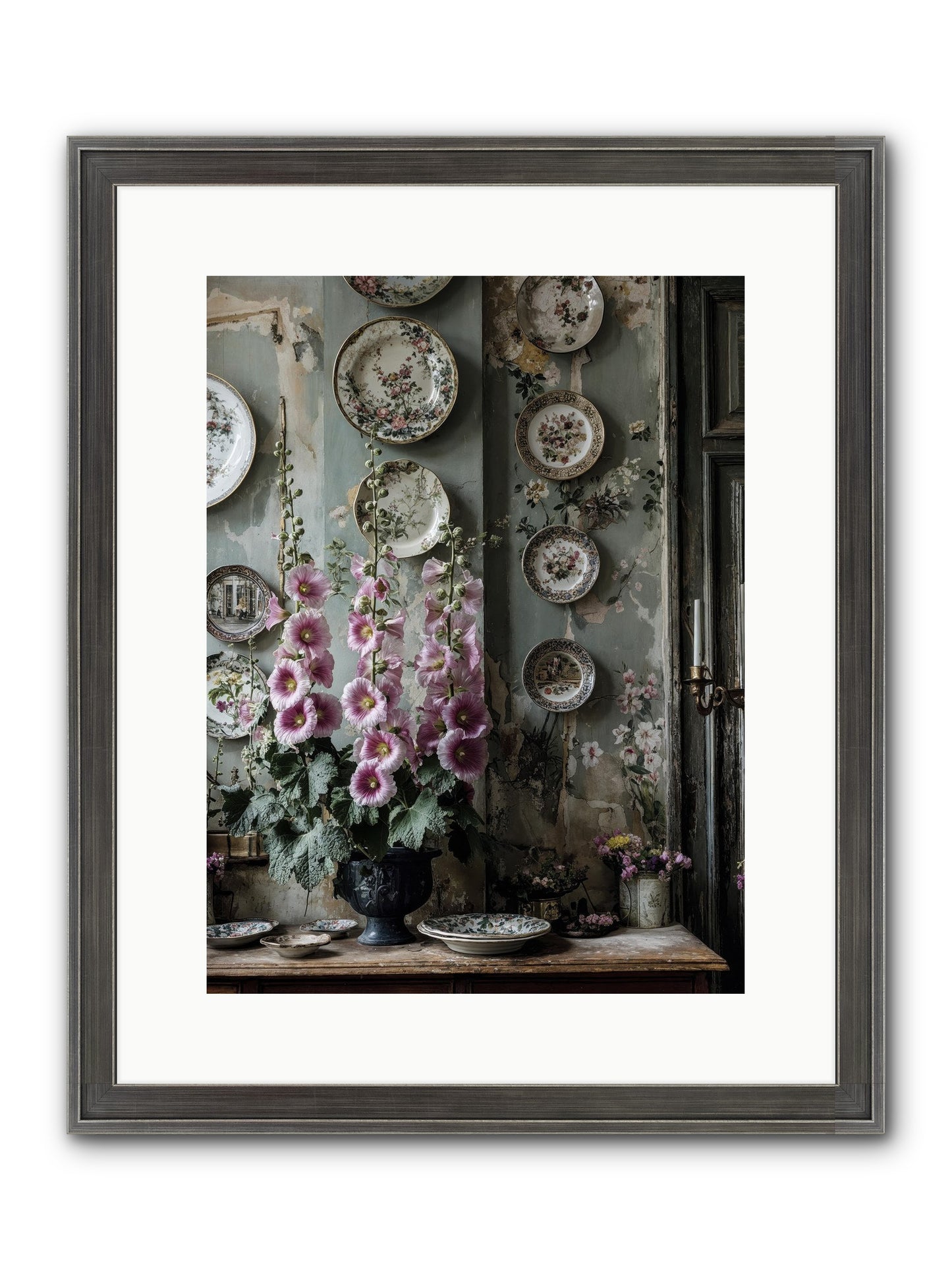 Basile Framed Print - Slimwoods Black/Silver 12x16