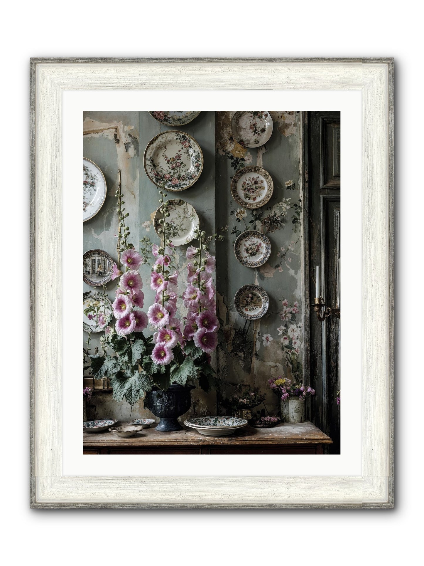 Basile Framed Print - Driftwood White 24x32