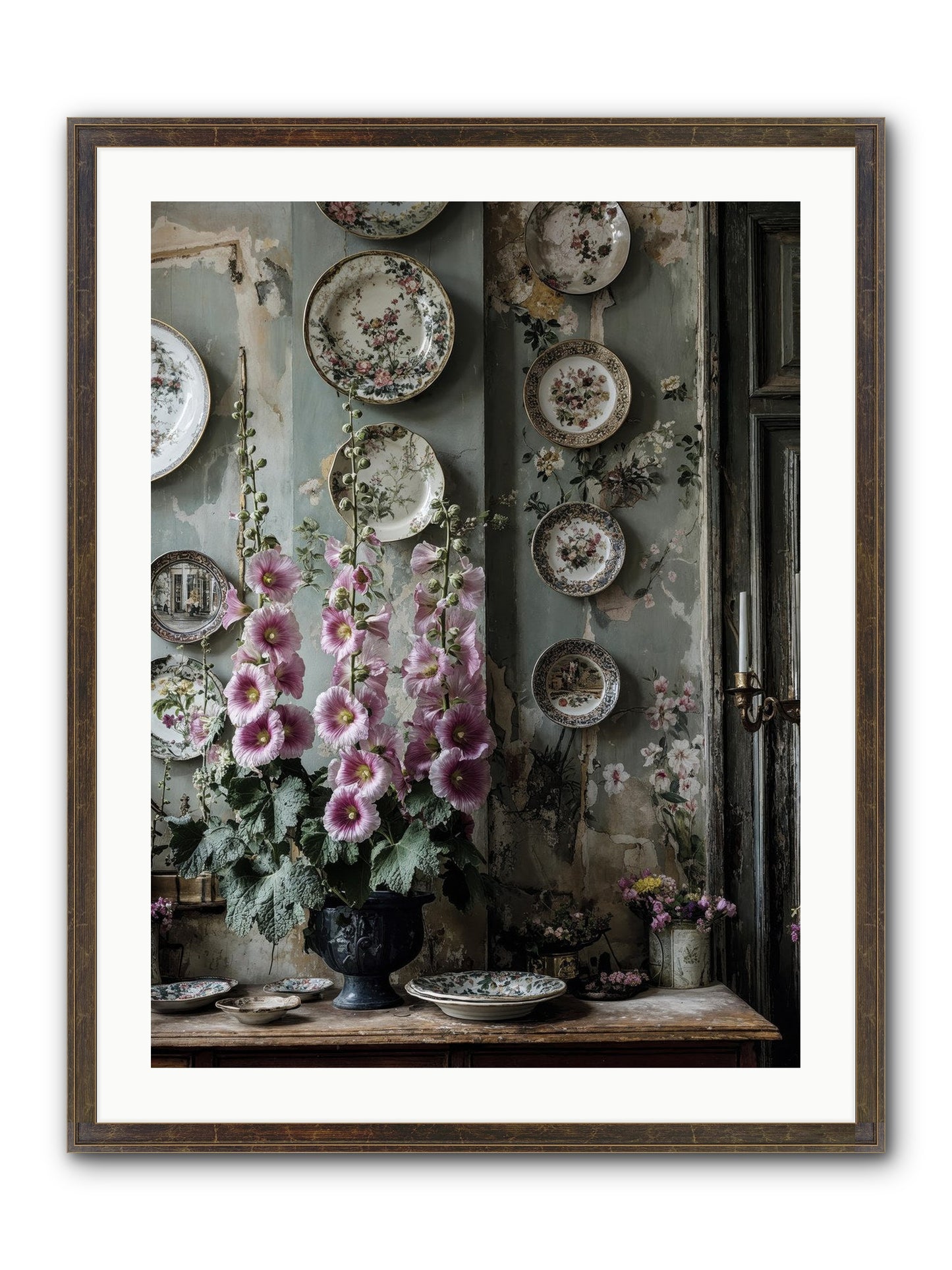 Basile Framed Print - Slimwoods Black/Gold 24x32