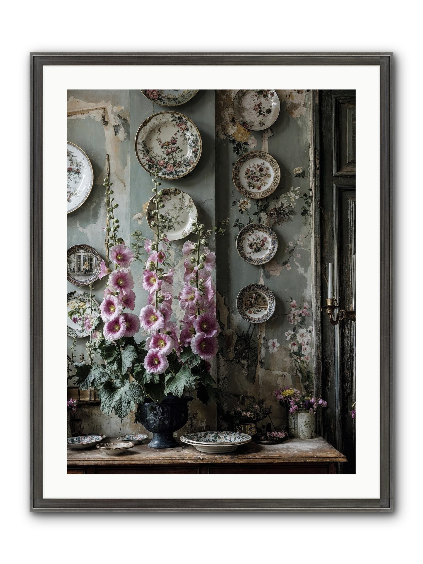 Basile Framed Print - Slimwoods Black/Silver 24x32