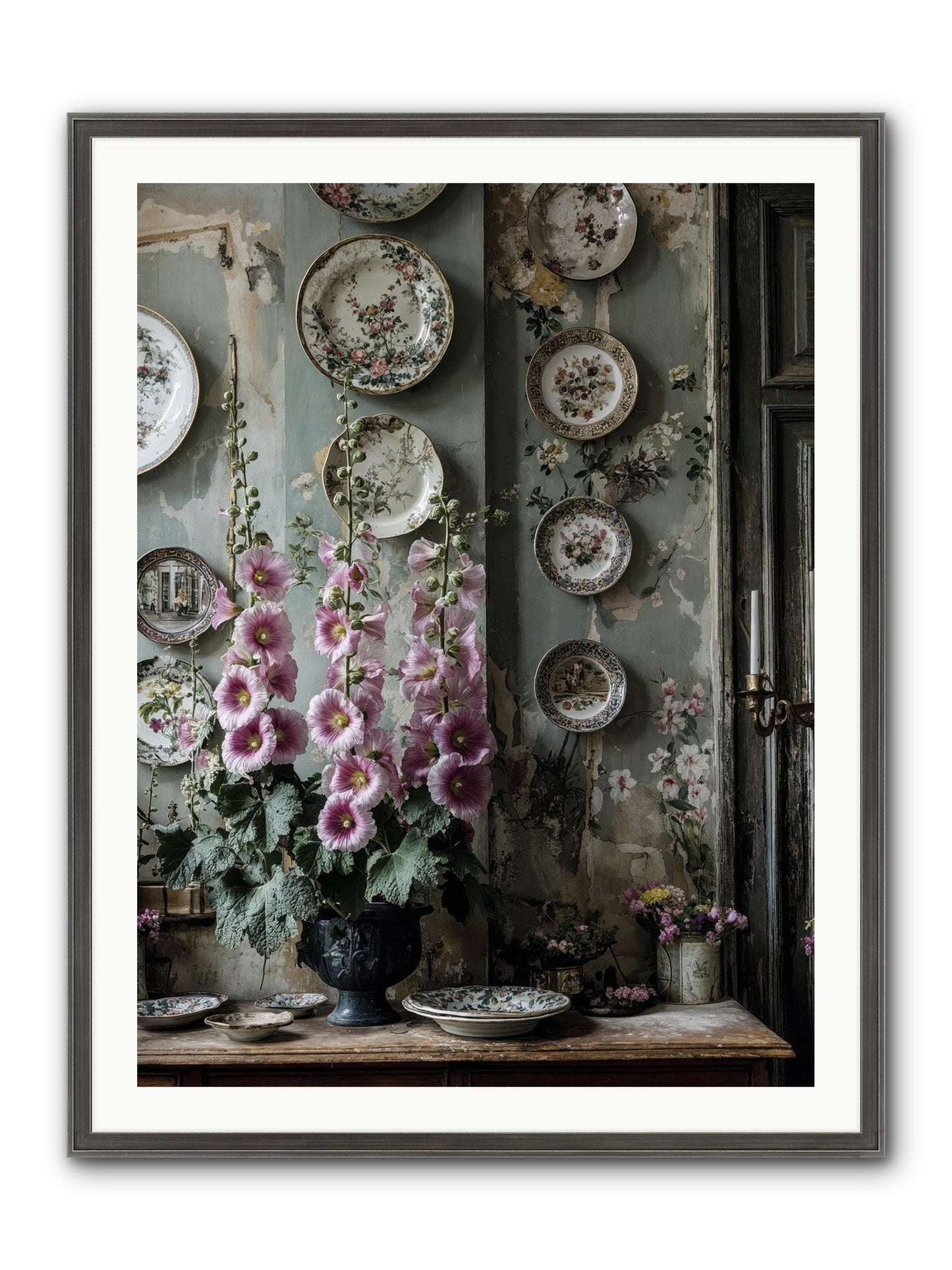 Basile Framed Print - Slimwoods Black/Silver 30x40