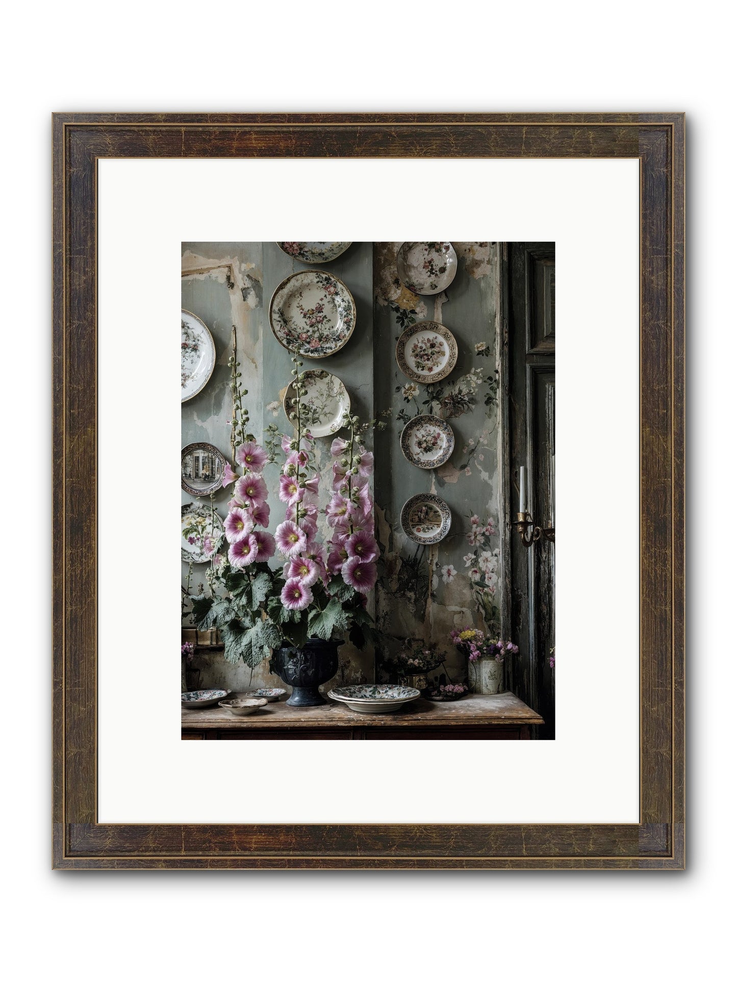 Basile Framed Print - Slimwoods Black/Gold 9x12